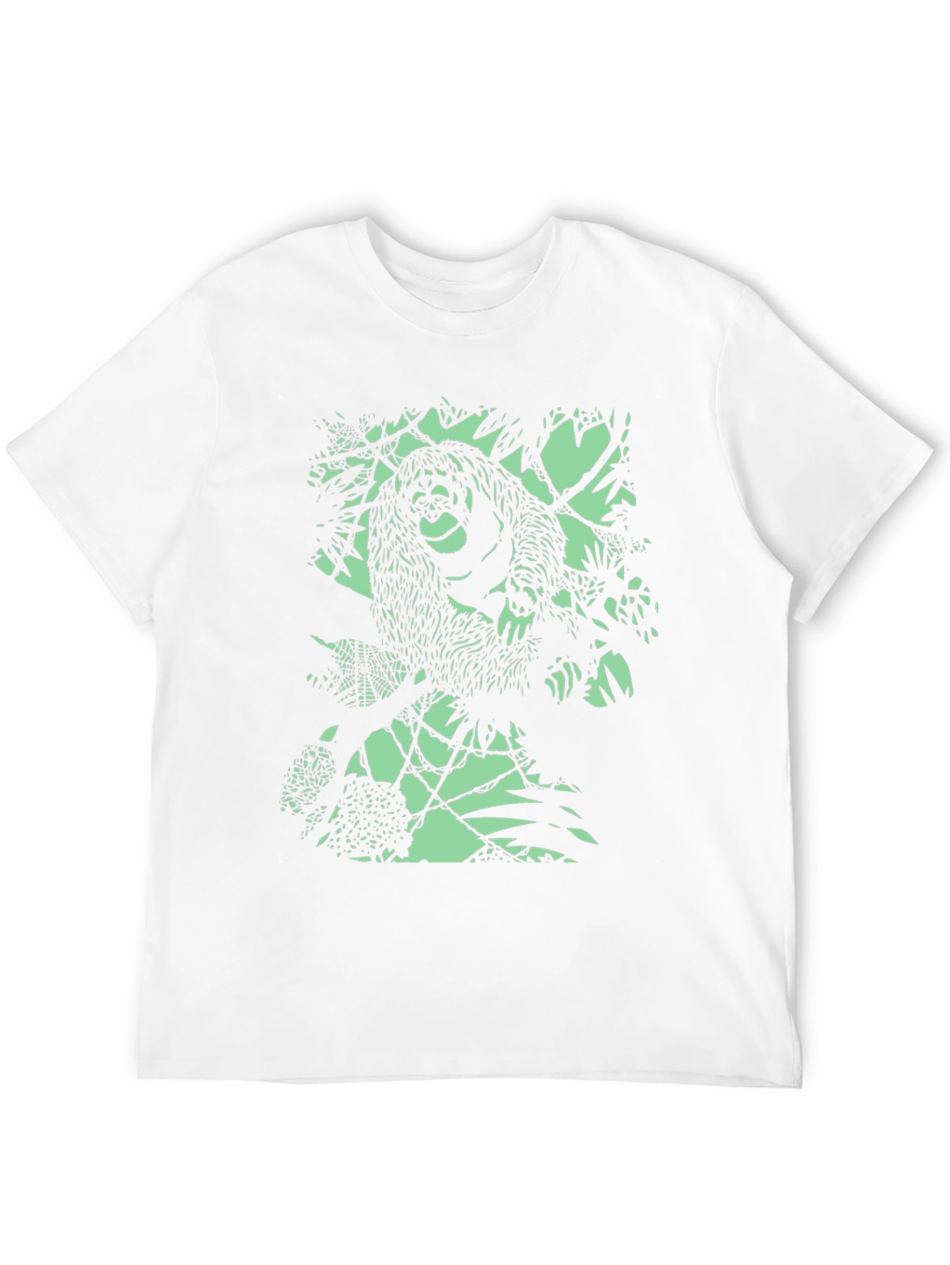 Black Cool Orangutan Graphic T-Shirt view 12