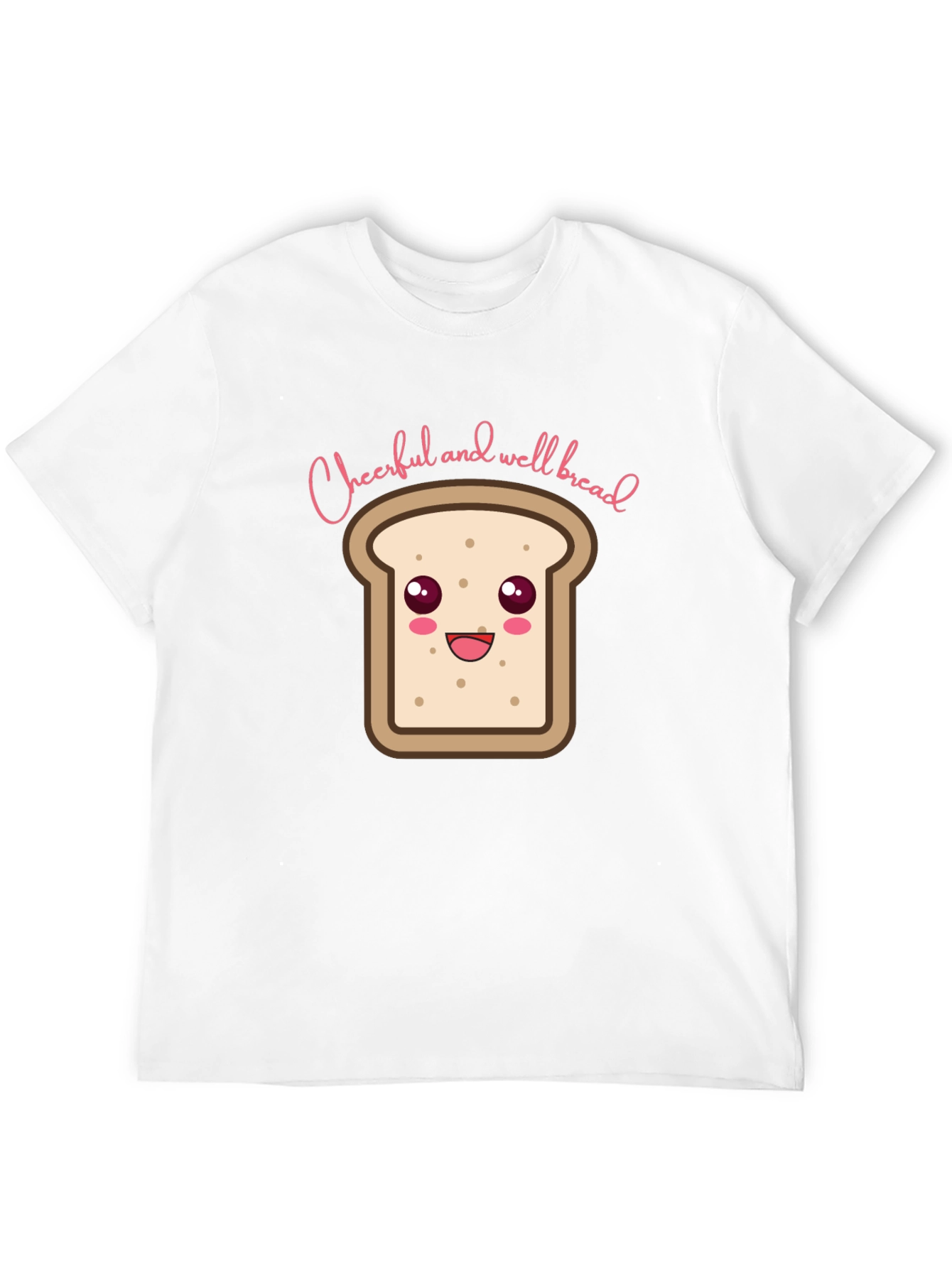 Black Cheerful and Well Bread T-Shirt - Black view 12