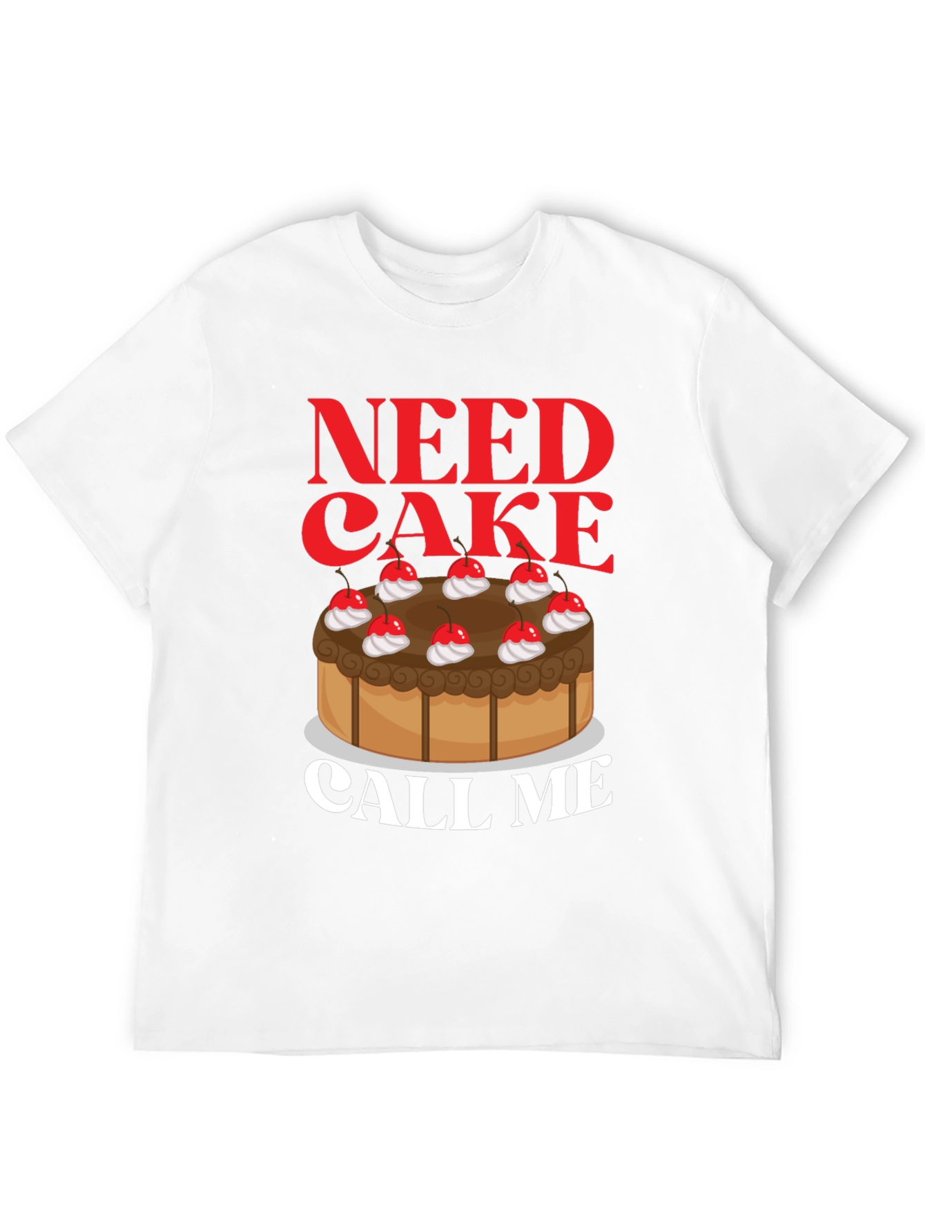 Black Need Cake Call Me T-Shirt - Sweet Tooth Tee view 12