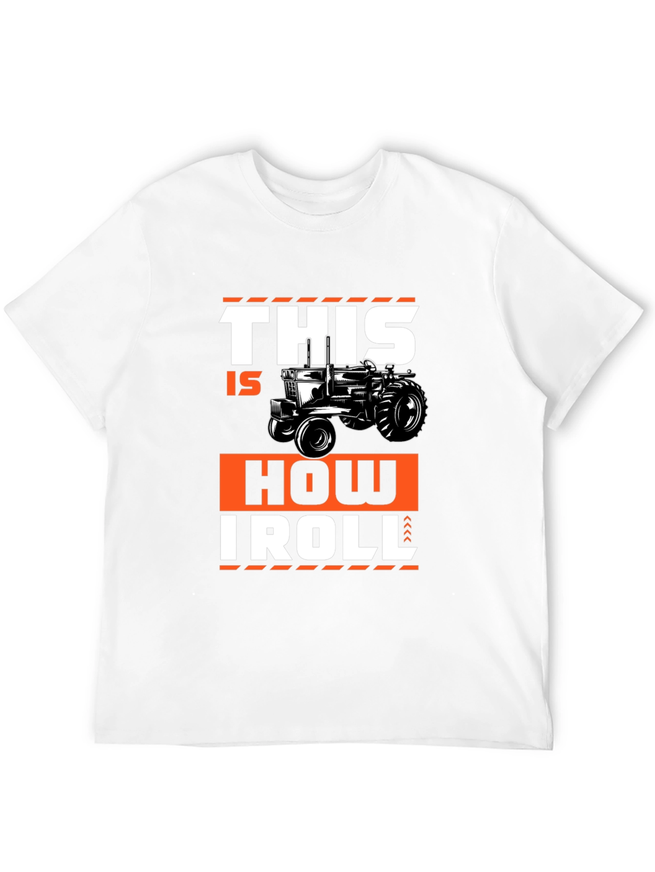 Black This Is How I Roll Tractor Graphic Tee view 12