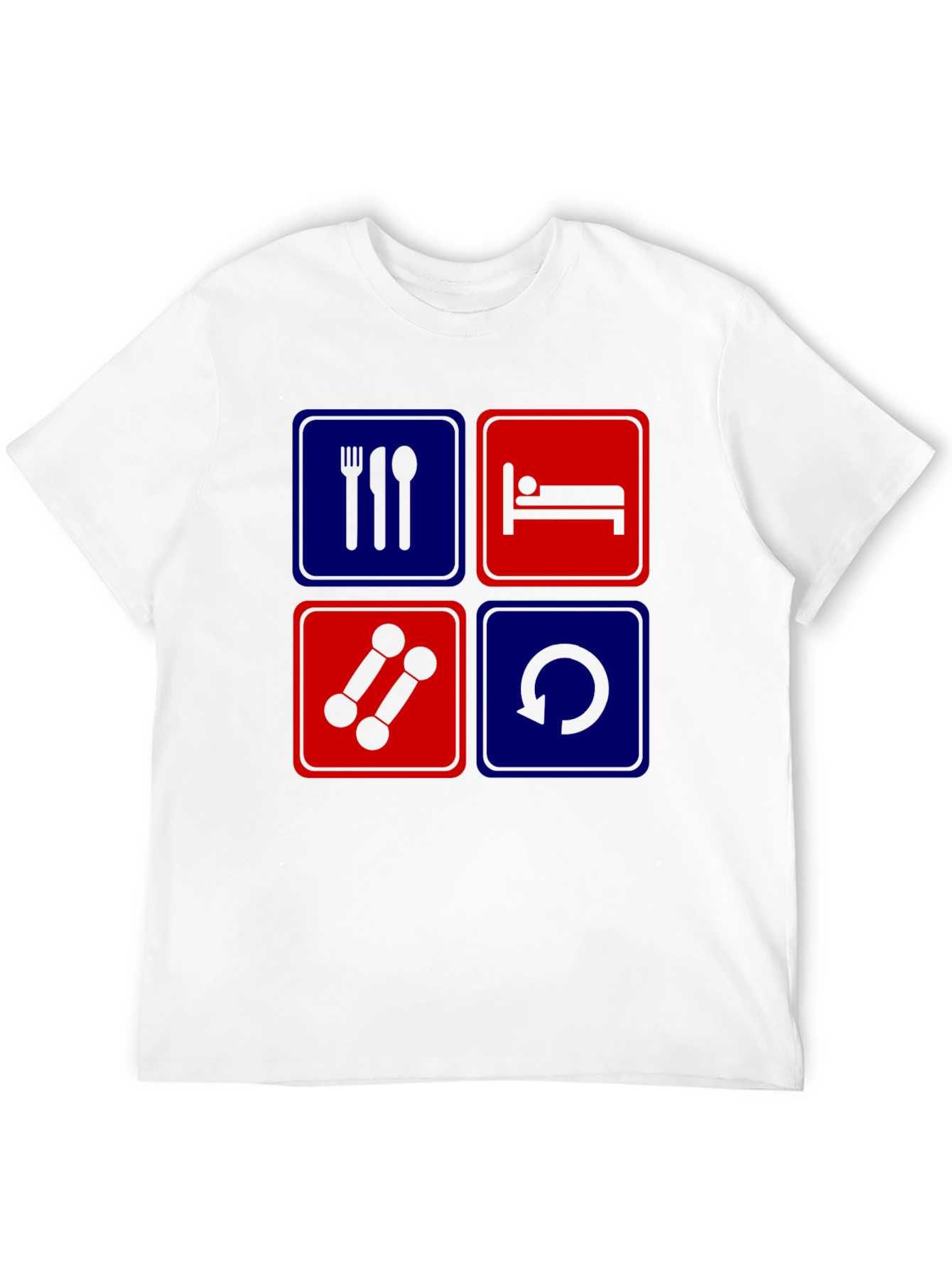 Black Eat Sleep Gym Repeat T-Shirt view 12