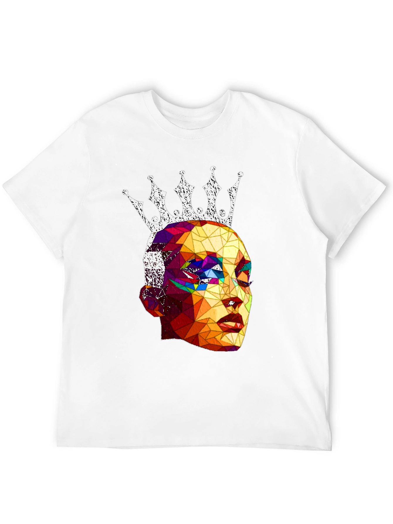 Black Geometric Queen Graphic T-Shirt - Stylish Unisex Tee view 12