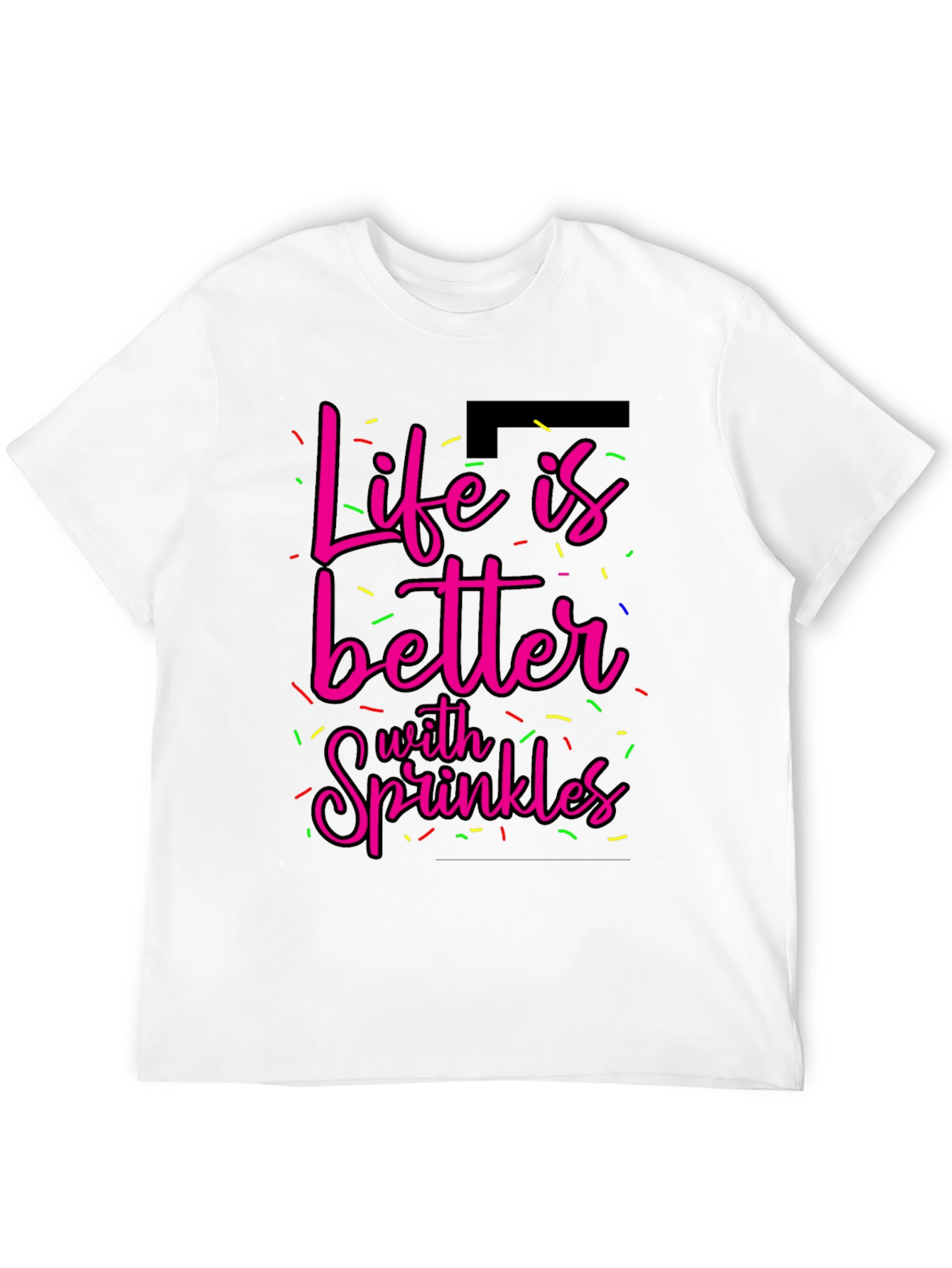 Black Life is Better with Sprinkles Graphic Tee view 12