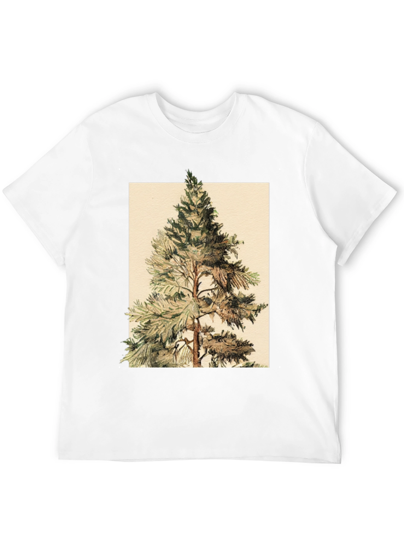 Black Pine Tree Graphic Tee - Nature Inspired Design view 12