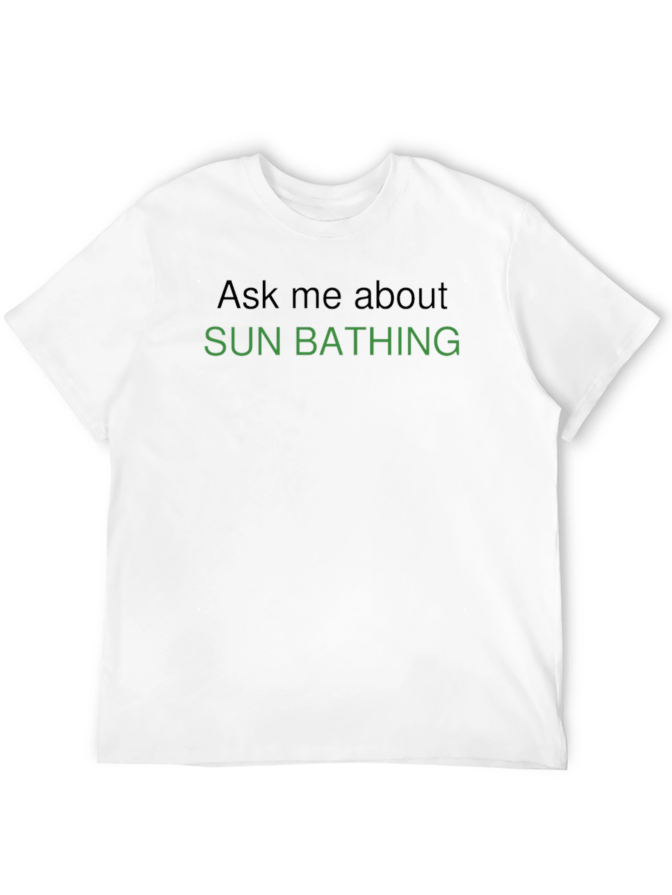 Black Sun Bathing T-Shirt - Ask Me About view 12