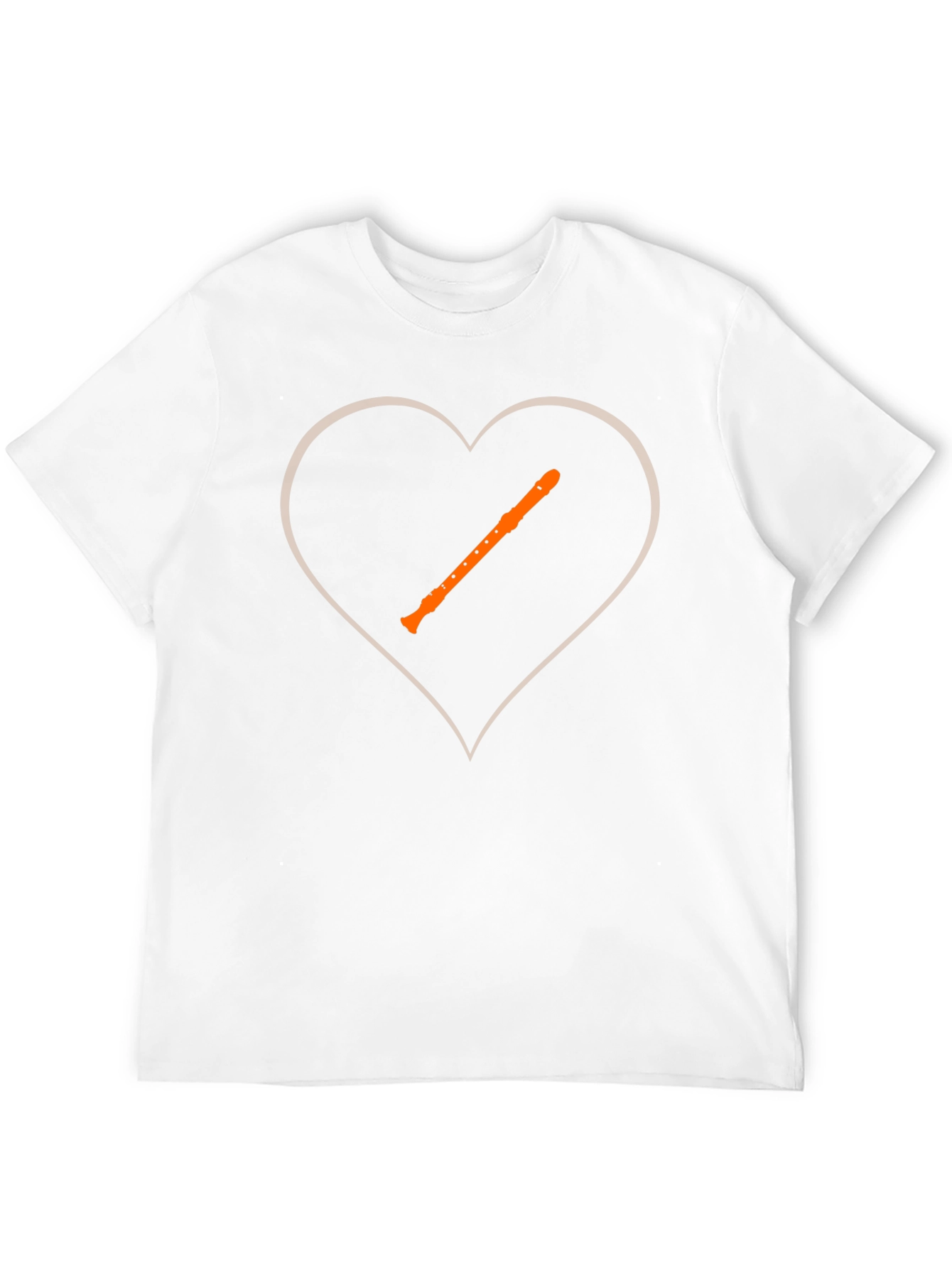 Black Music Lover T-Shirt - Recorder Heart view 12