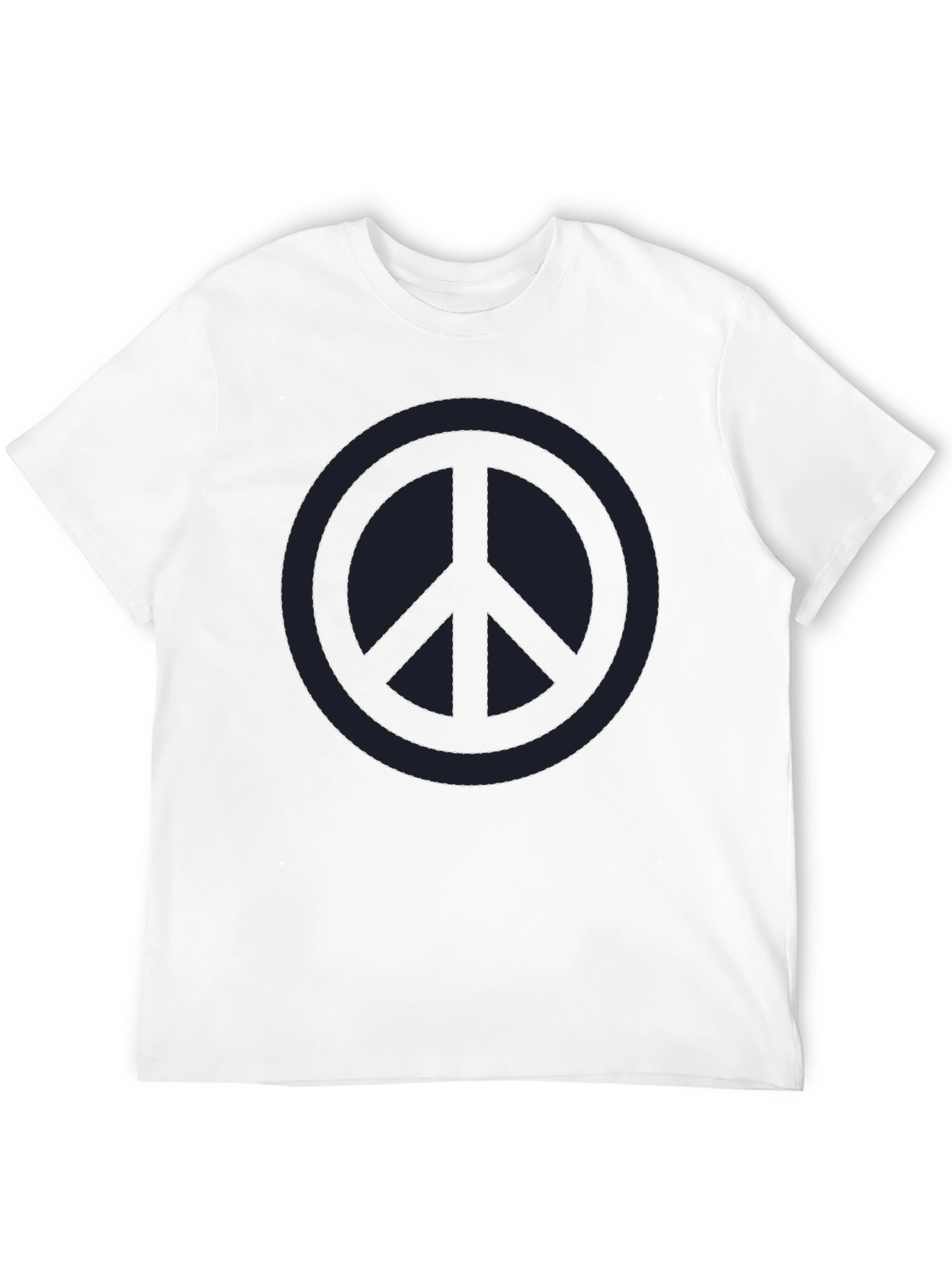 Black Peace Sign Graphic T-Shirt - Stylish Casual Tee view 12