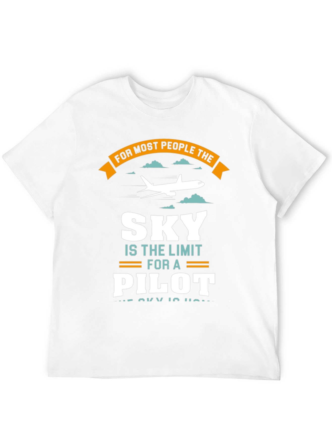 Black Pilot Sky Limit T-Shirt - Aviation Gift Tee view 12