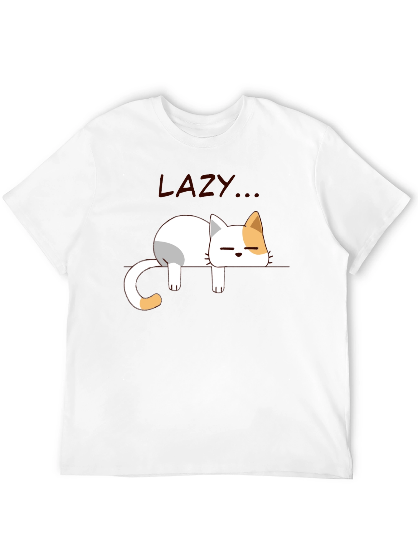 Black Lazy Cat Graphic T-Shirt - Relaxed Fit, Soft Cotton view 12