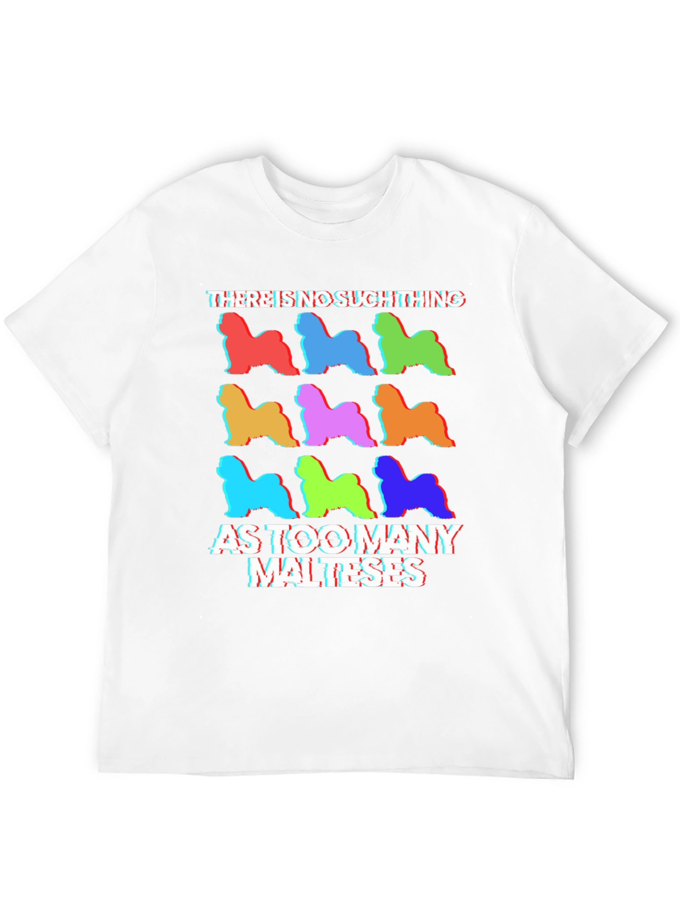 Black Funny Maltese Dog Lover T-Shirt view 12