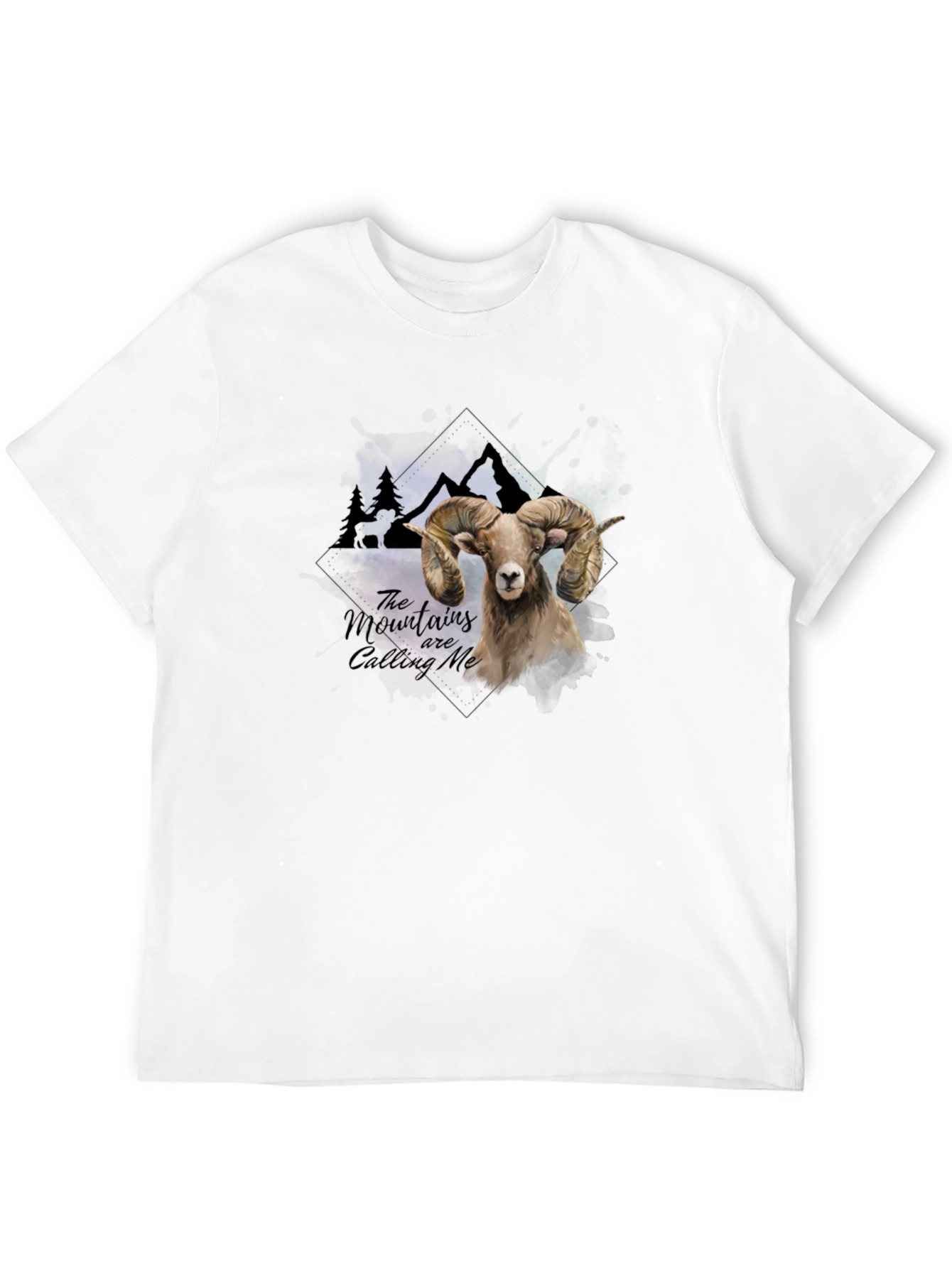 Black Mountains are Calling Me Ram Graphic Tee view 12