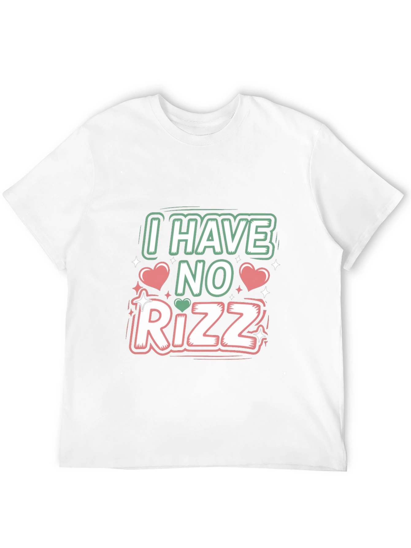 Black I Have No Rizz Graphic Tee - Funny Unisex T-Shirt view 12