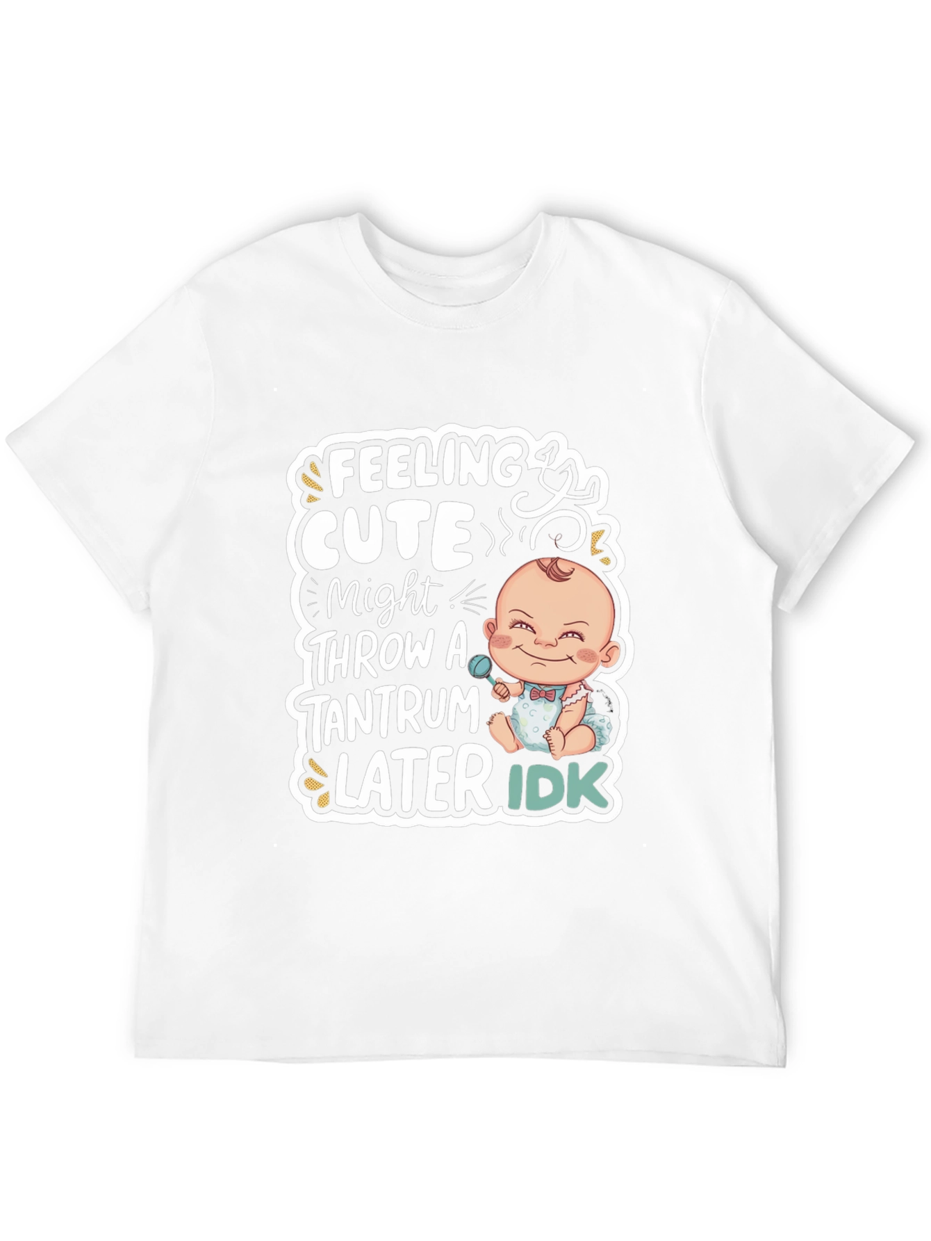 Black Feeling Cute Baby Tantrum T-Shirt view 12