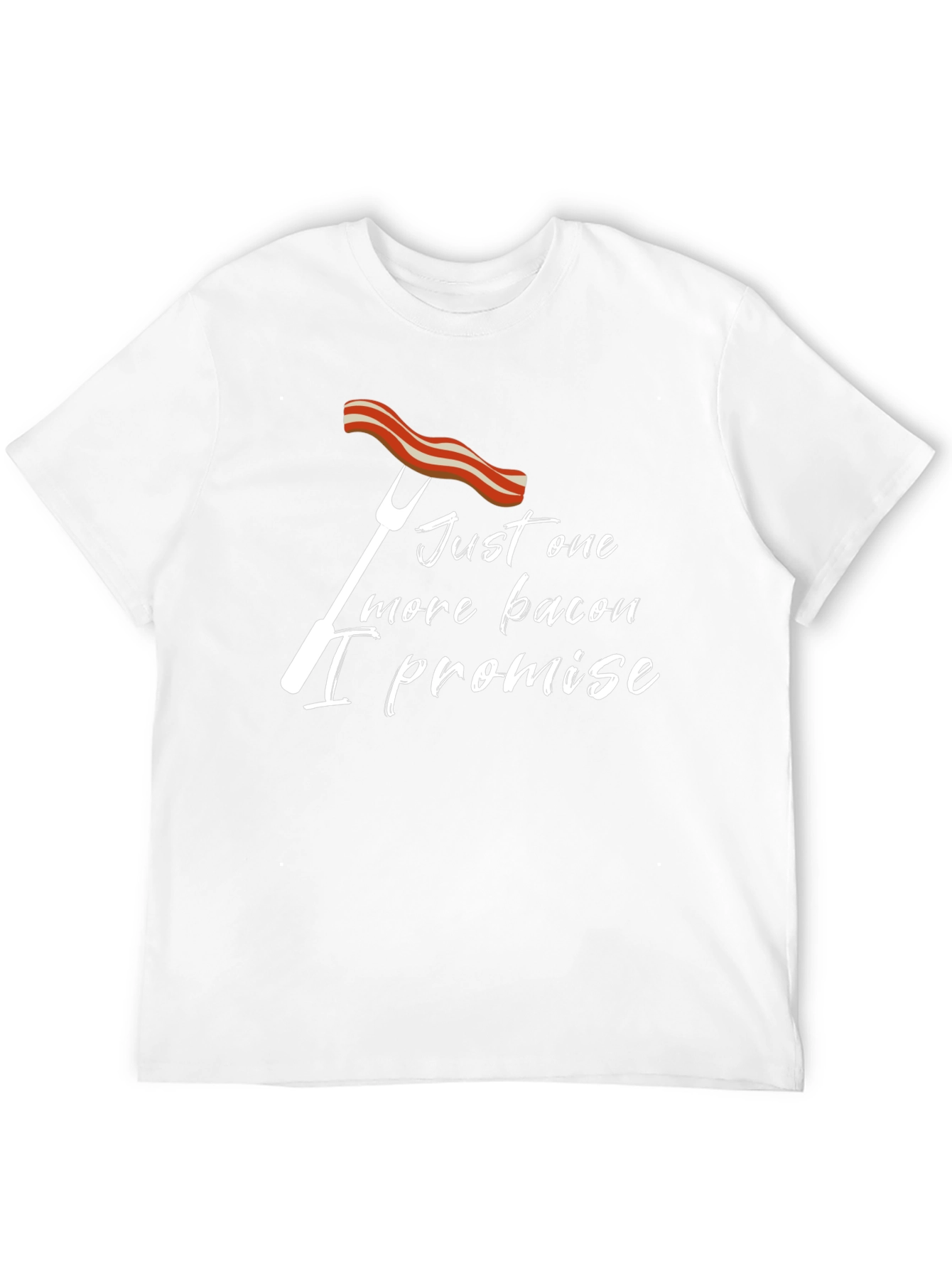 Black Funny Bacon Promise T-Shirt view 12