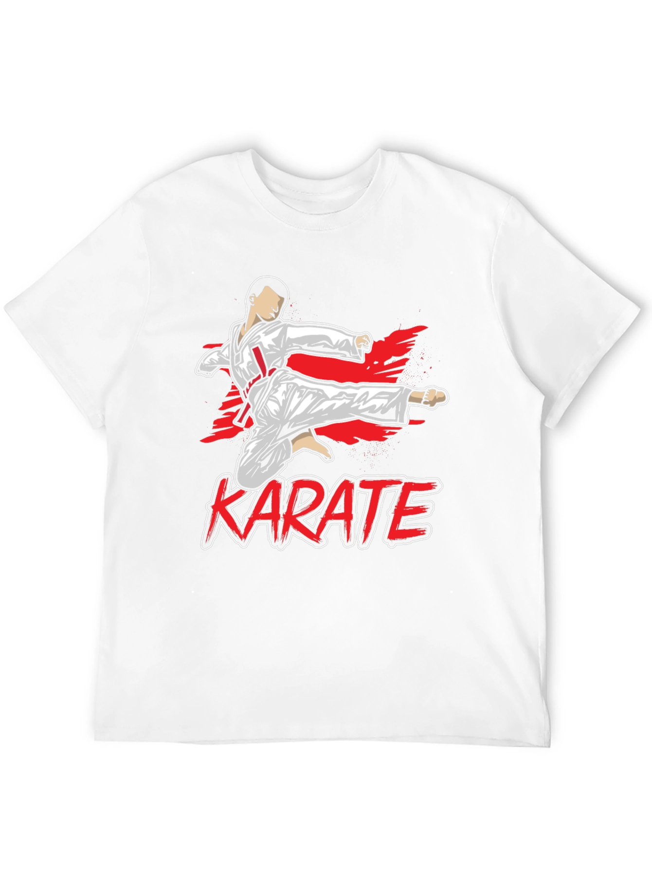 Black Karate Kick Graphic T-Shirt - Martial Arts Tee view 12