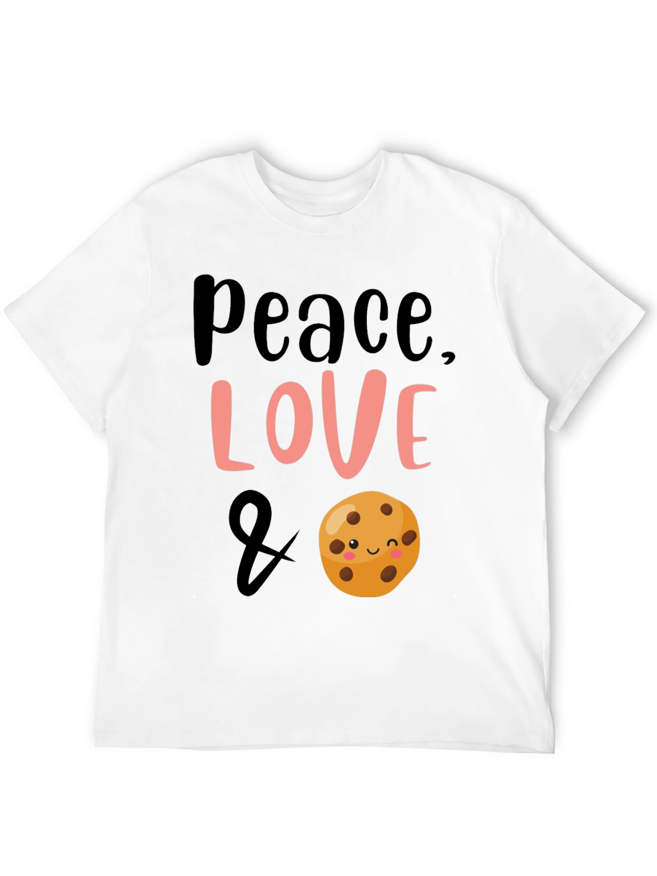 Black Peace, Love & Cookies Black Graphic Tee view 12