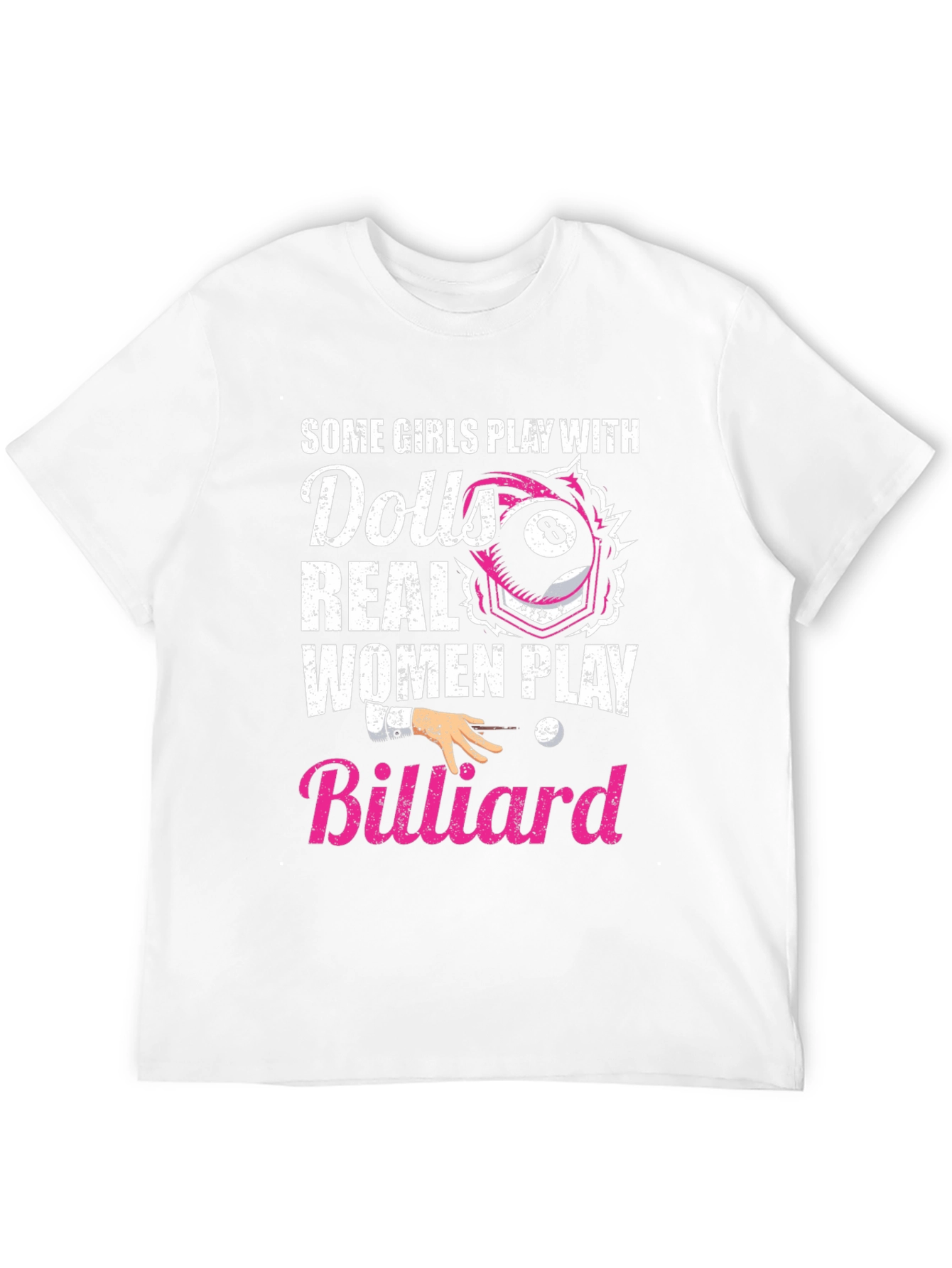 Billiard Player Graphic Tee - Real Women's Billiard T-shirt - 12