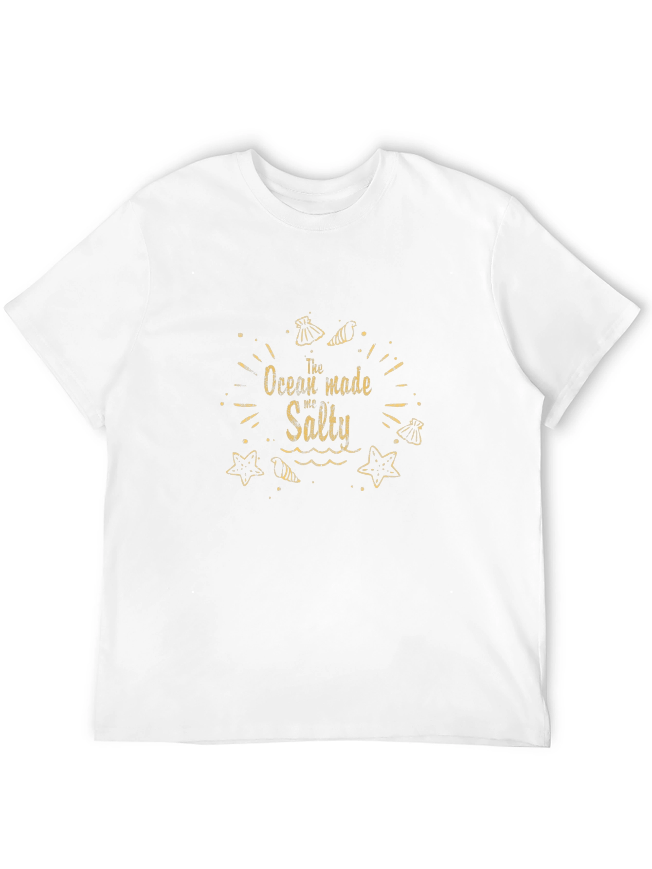 Black Ocean Made Me Salty Graphic T-Shirt view 12
