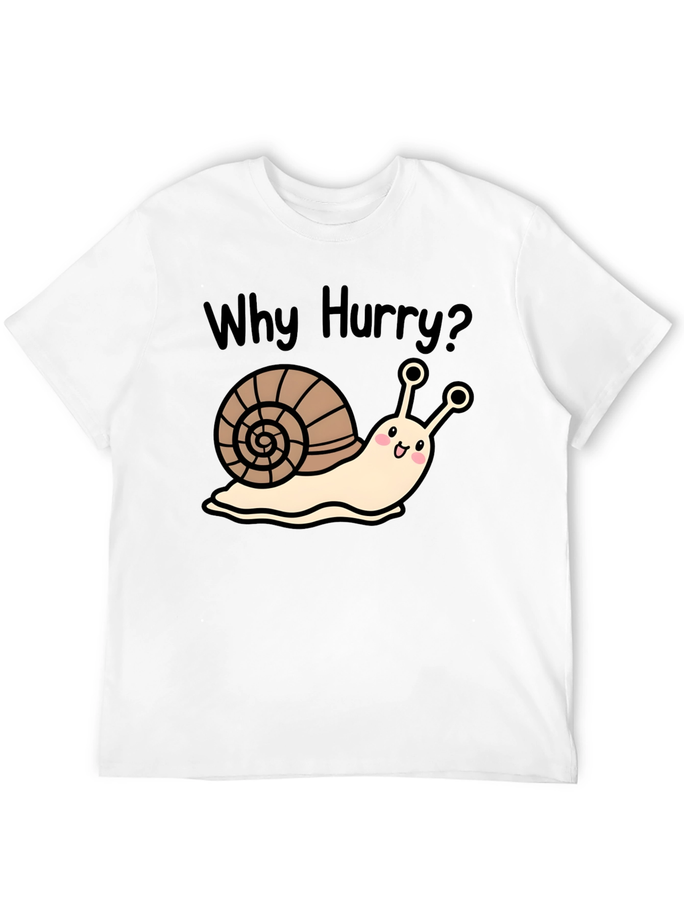 Black Why Hurry? Snail Graphic T-Shirt view 12