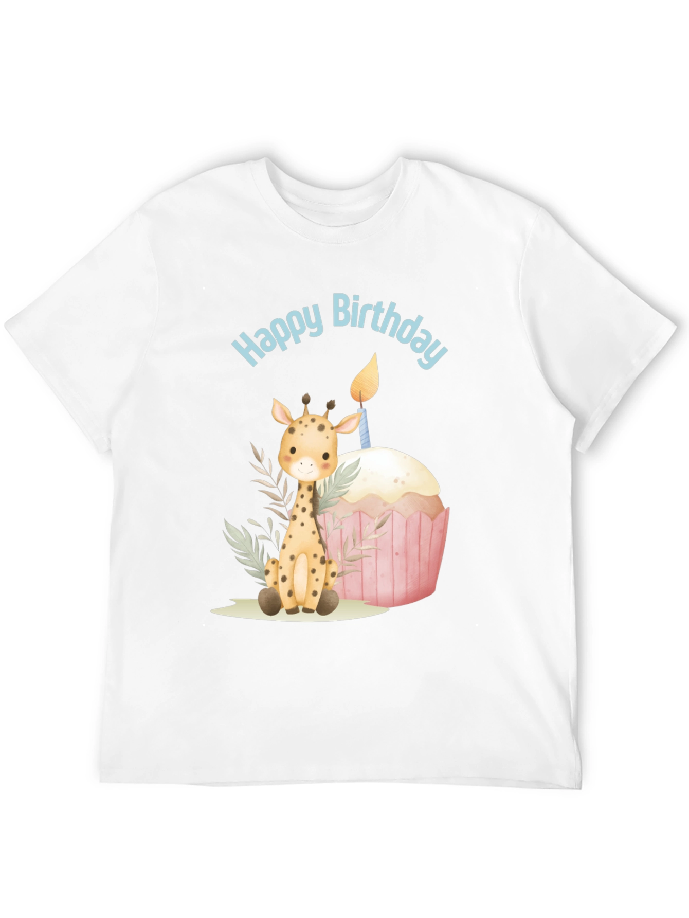 Black Giraffe Birthday Tee view 12