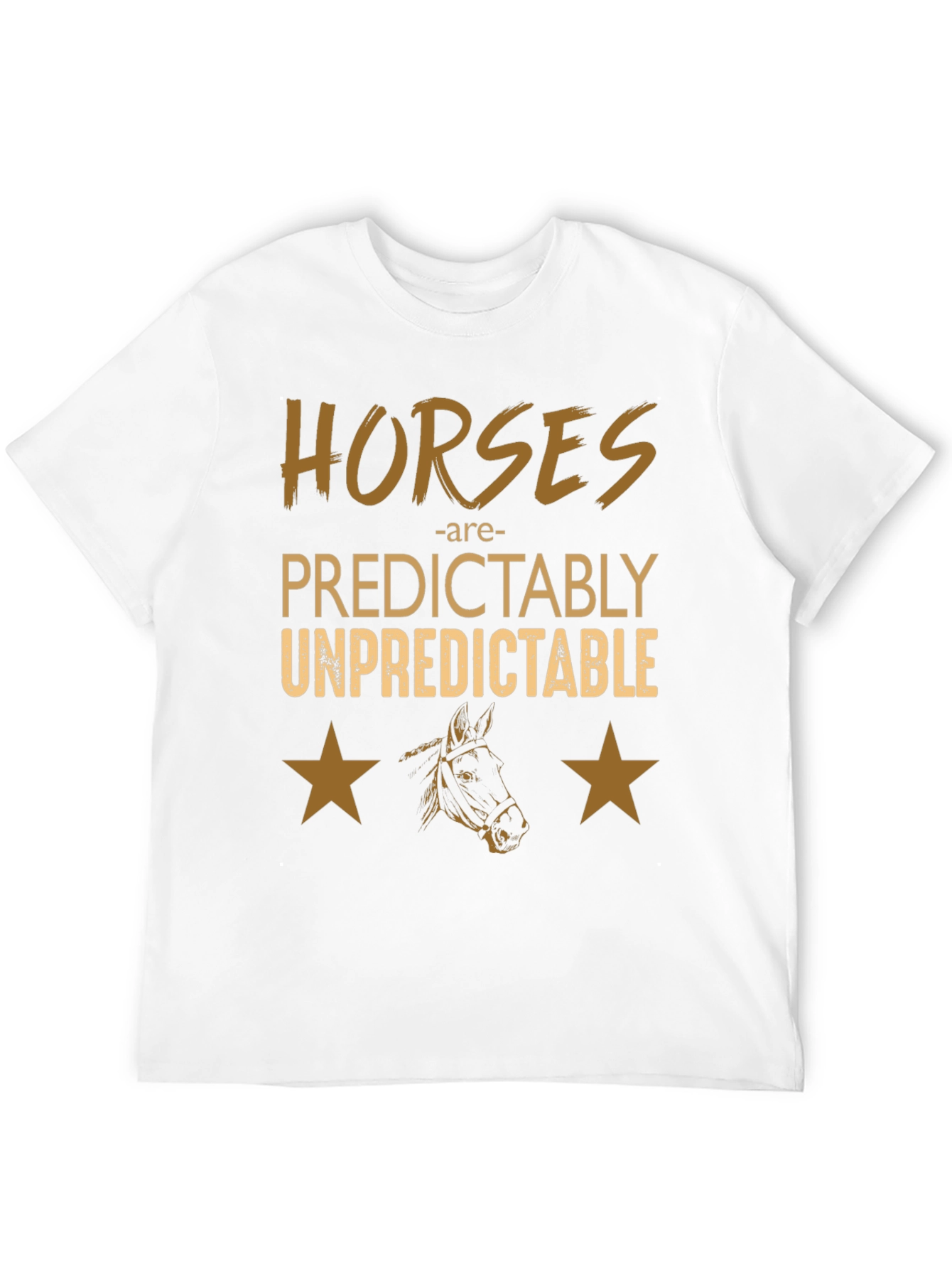Black Horses Predictably Unpredictable Graphic Tee view 12