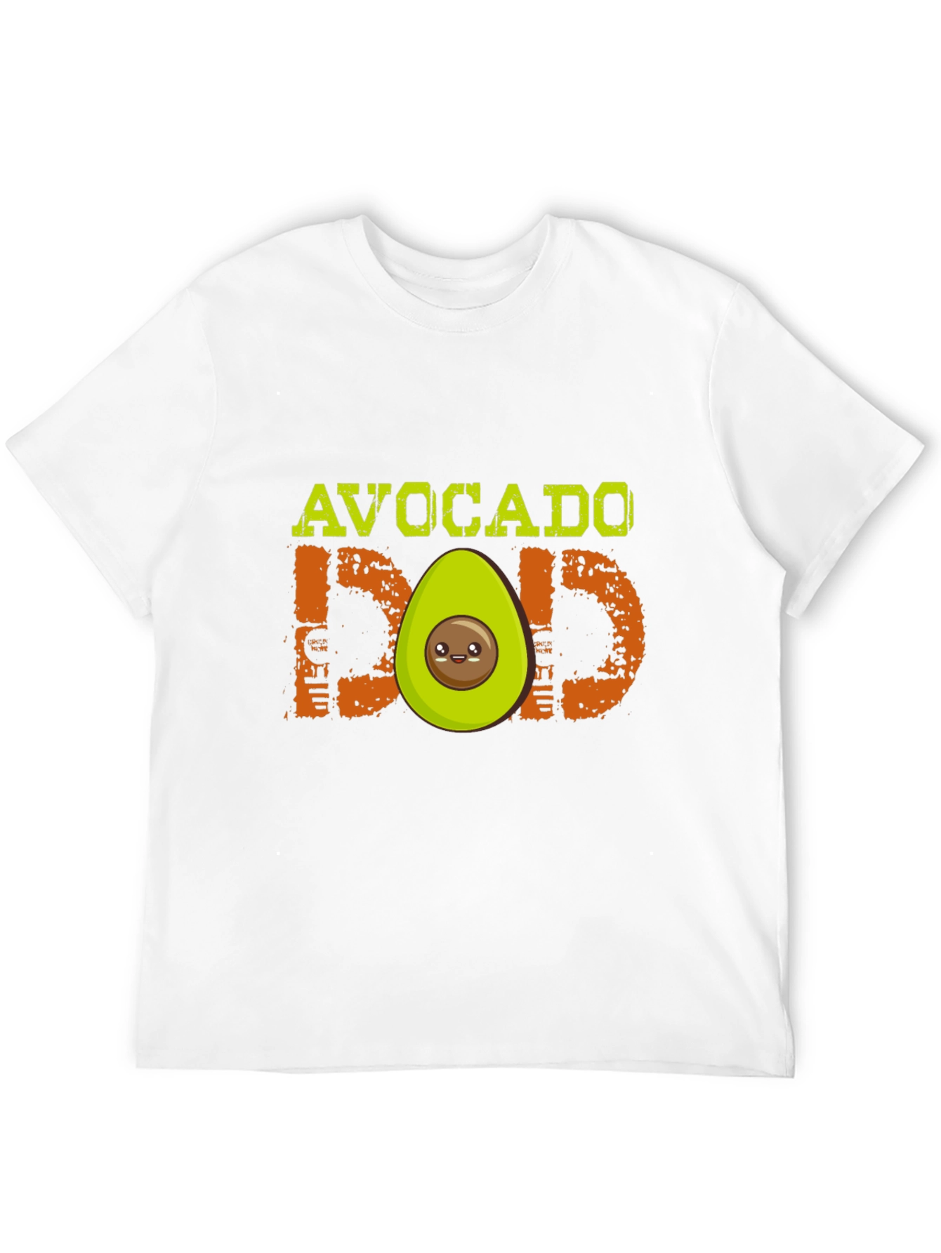 Black Avocado Dad Graphic T-Shirt - Black, Cute Design view 12