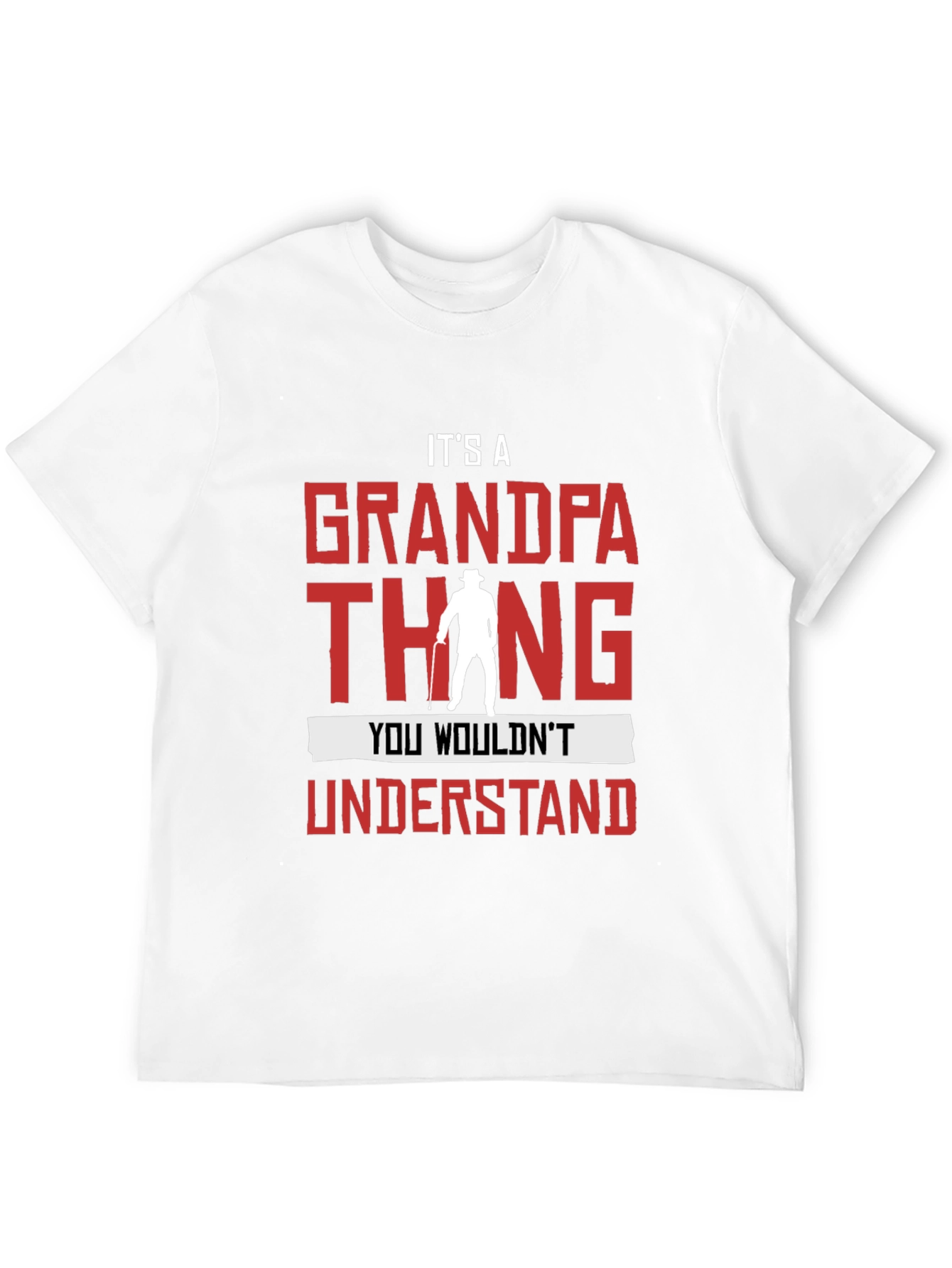 Black It's A Grandpa Thing T-Shirt view 12