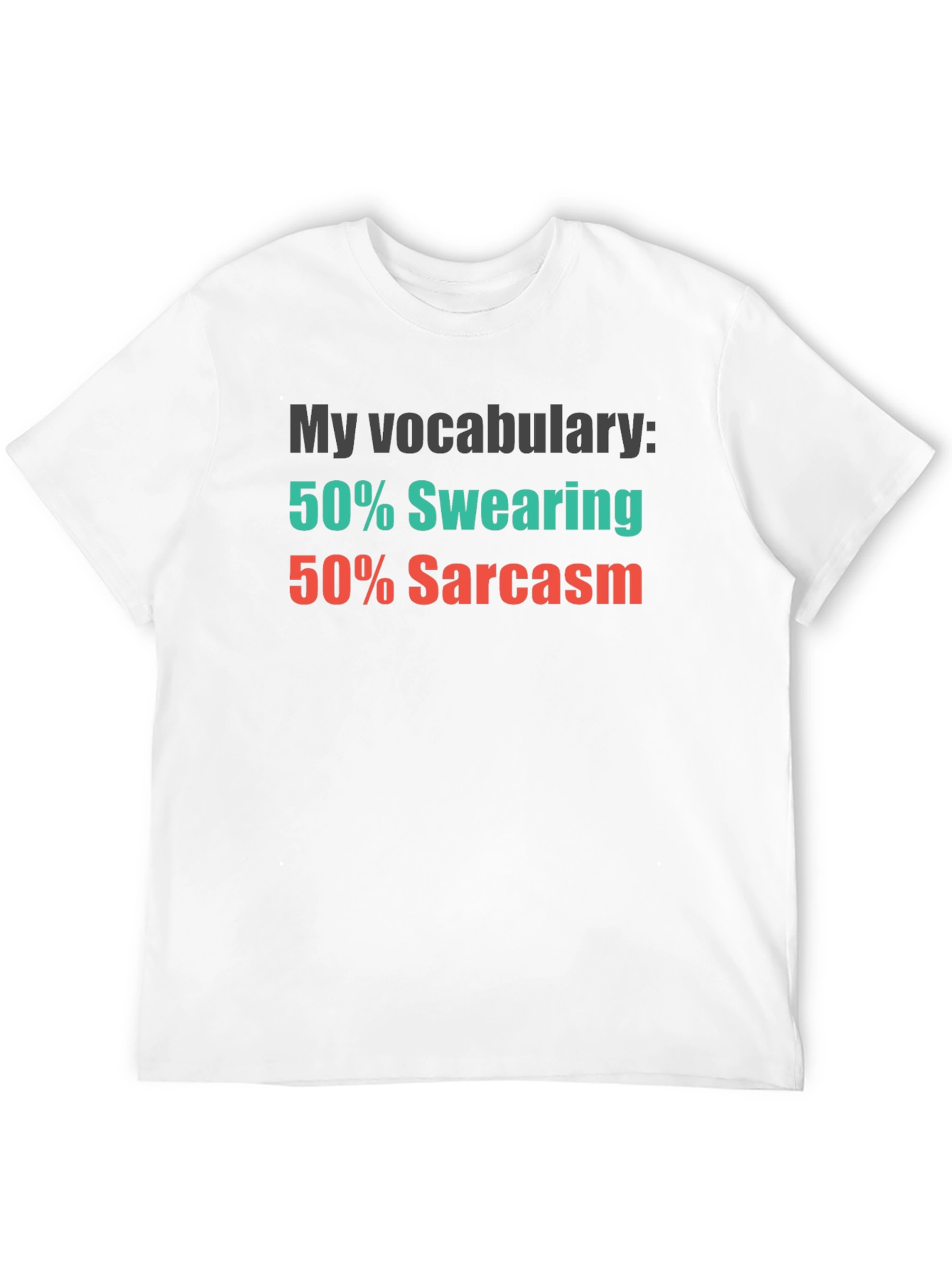 Black Funny Vocabulary Swearing Sarcasm Graphic Tee view 12