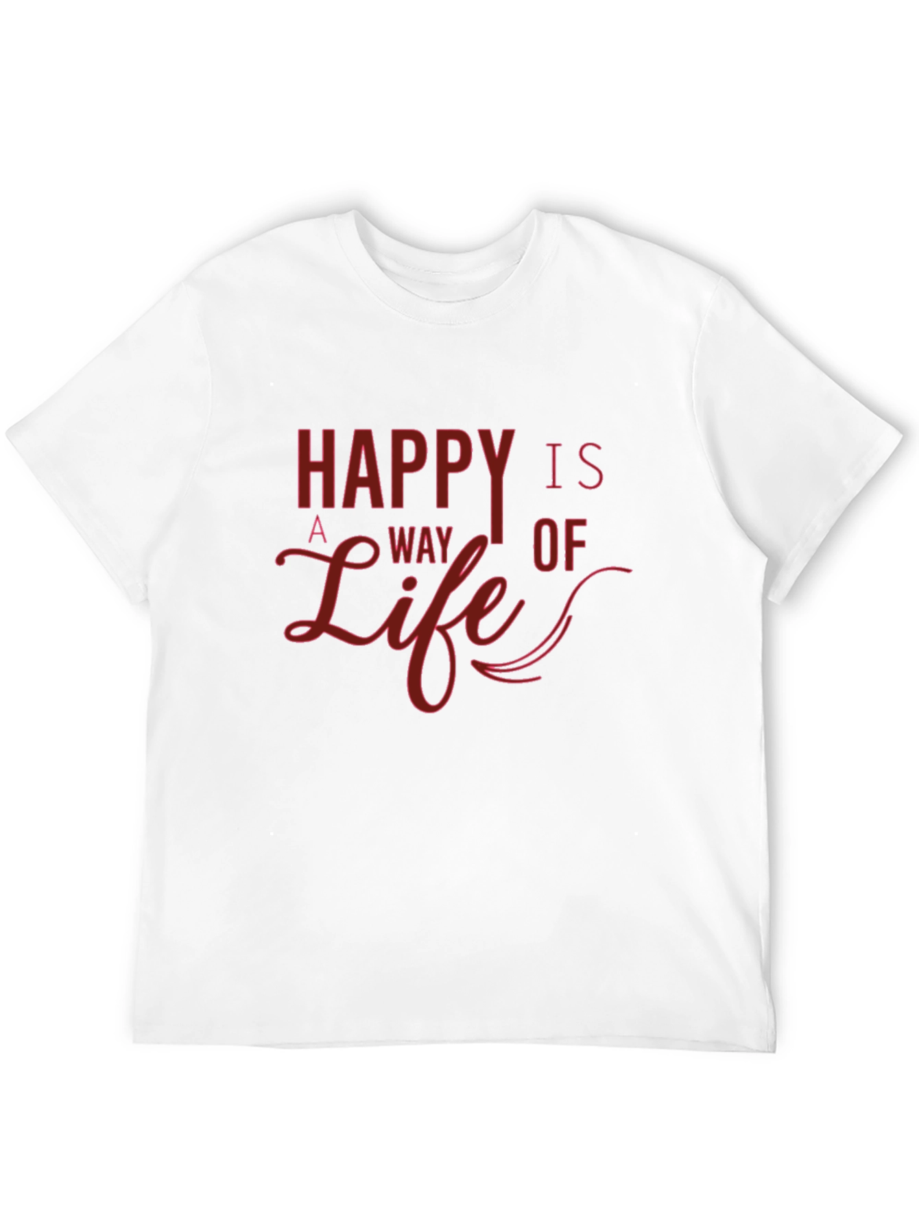 Black Happy is a Way of Life Graphic T-Shirt view 12