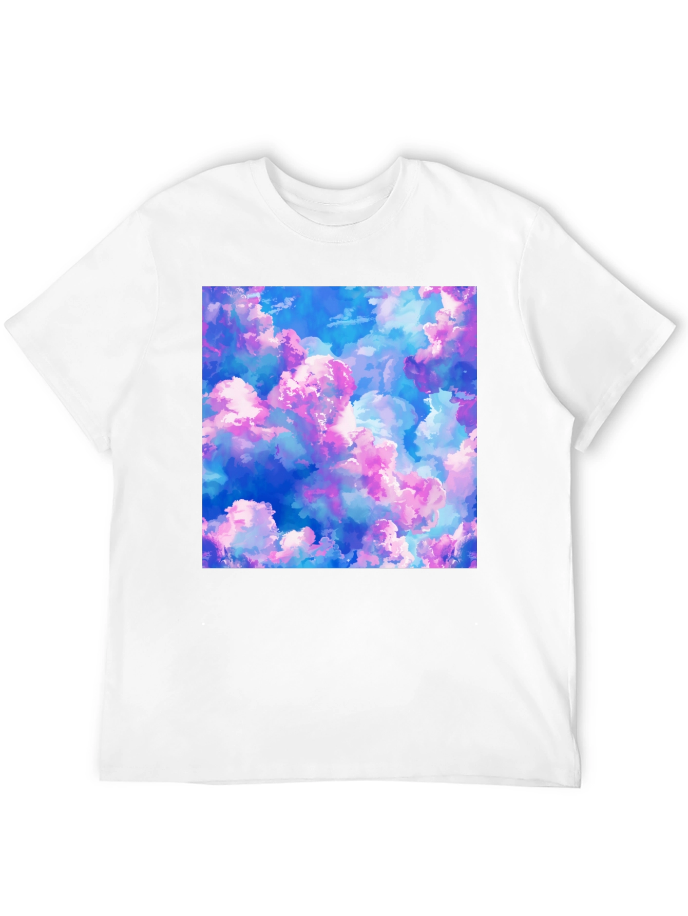 Black Dreamy Cloudscape Graphic Tee - Soft Black Cotton view 12