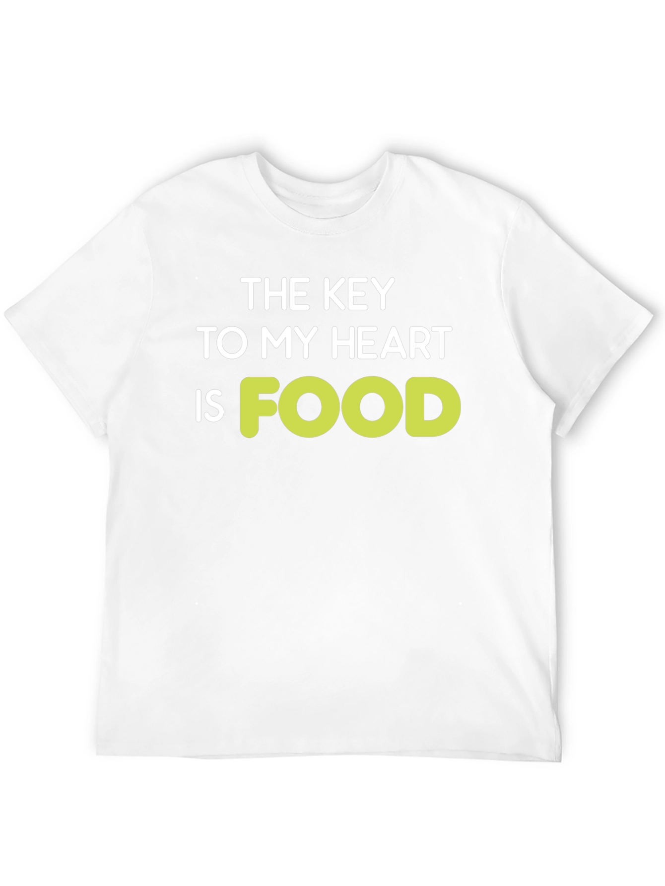 Black The Key to My Heart is Food T-Shirt view 12