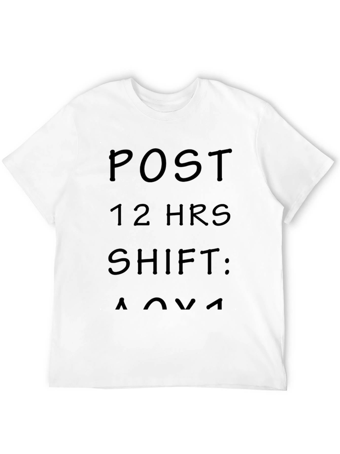 Black Post 12-Hour Shift T-Shirt - Relaxing Comfort view 12