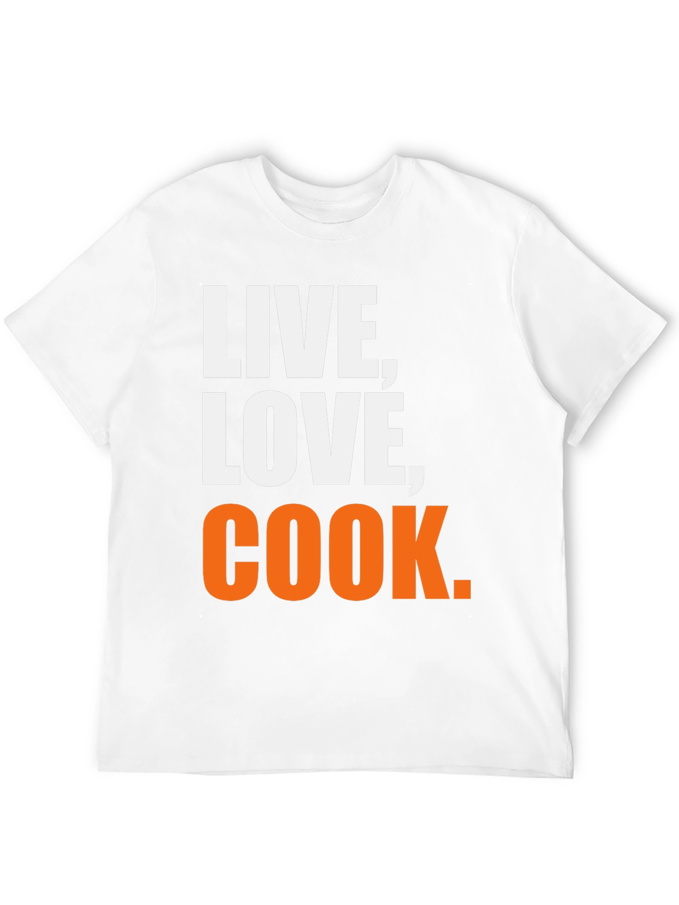 Black Live, Love, Cook Graphic T-Shirt view 12