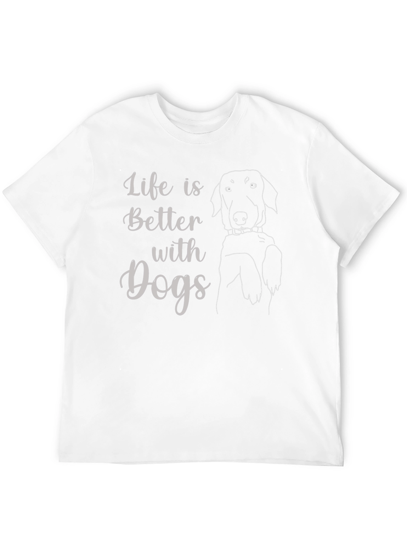 Black Life is Better with Dogs Black T-Shirt view 12
