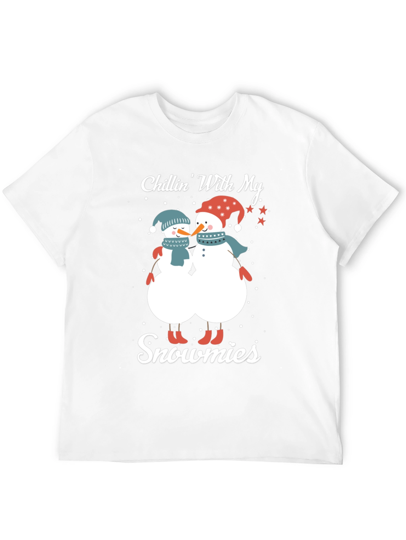 Black Chillin' With My Snowmies T-Shirt view 12