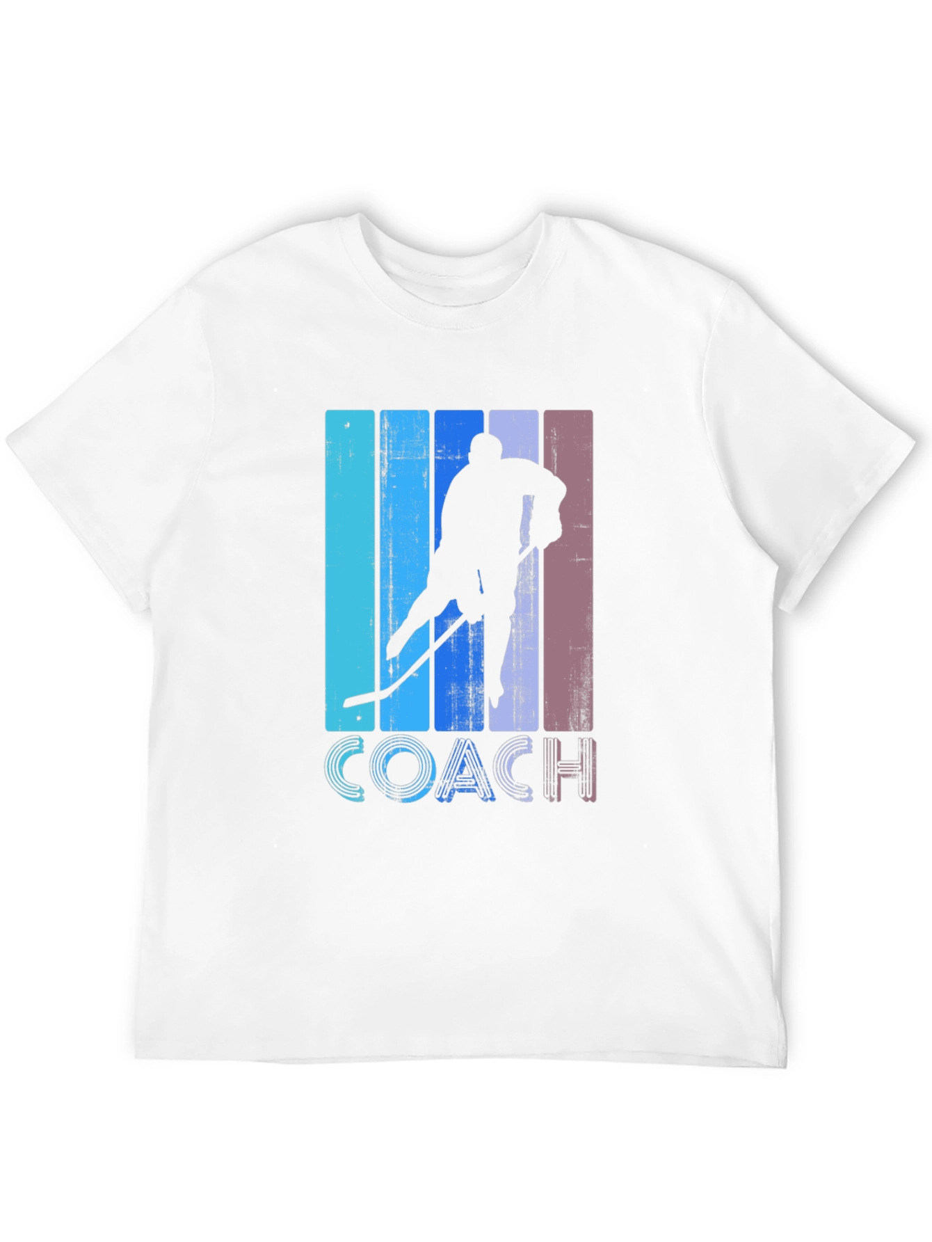 Black Hockey Coach Retro T-Shirt view 12