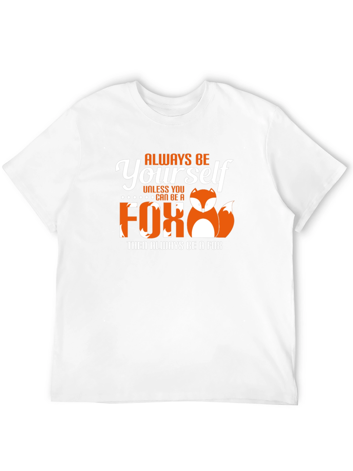 Black Always Be Yourself Fox Graphic T-Shirt view 12