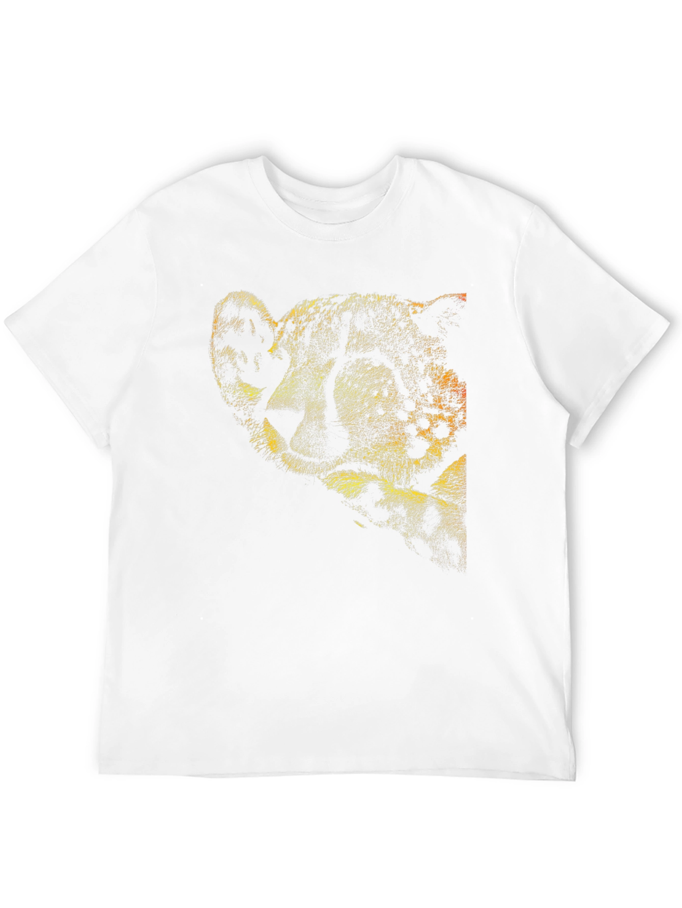 Black Cheetah Print Crew Neck T-Shirt view 12