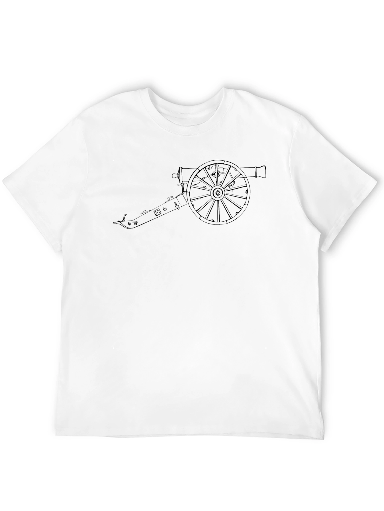 Black Cannon Graphic Tee - Black Cotton Blend view 12