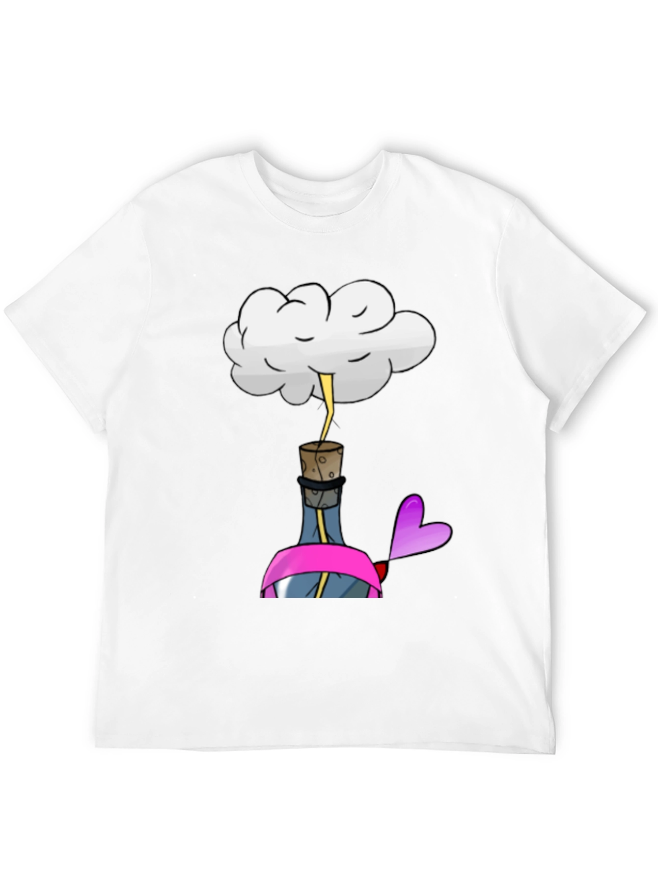 Black Cloud Lightning in a Bottle Black T-Shirt view 12