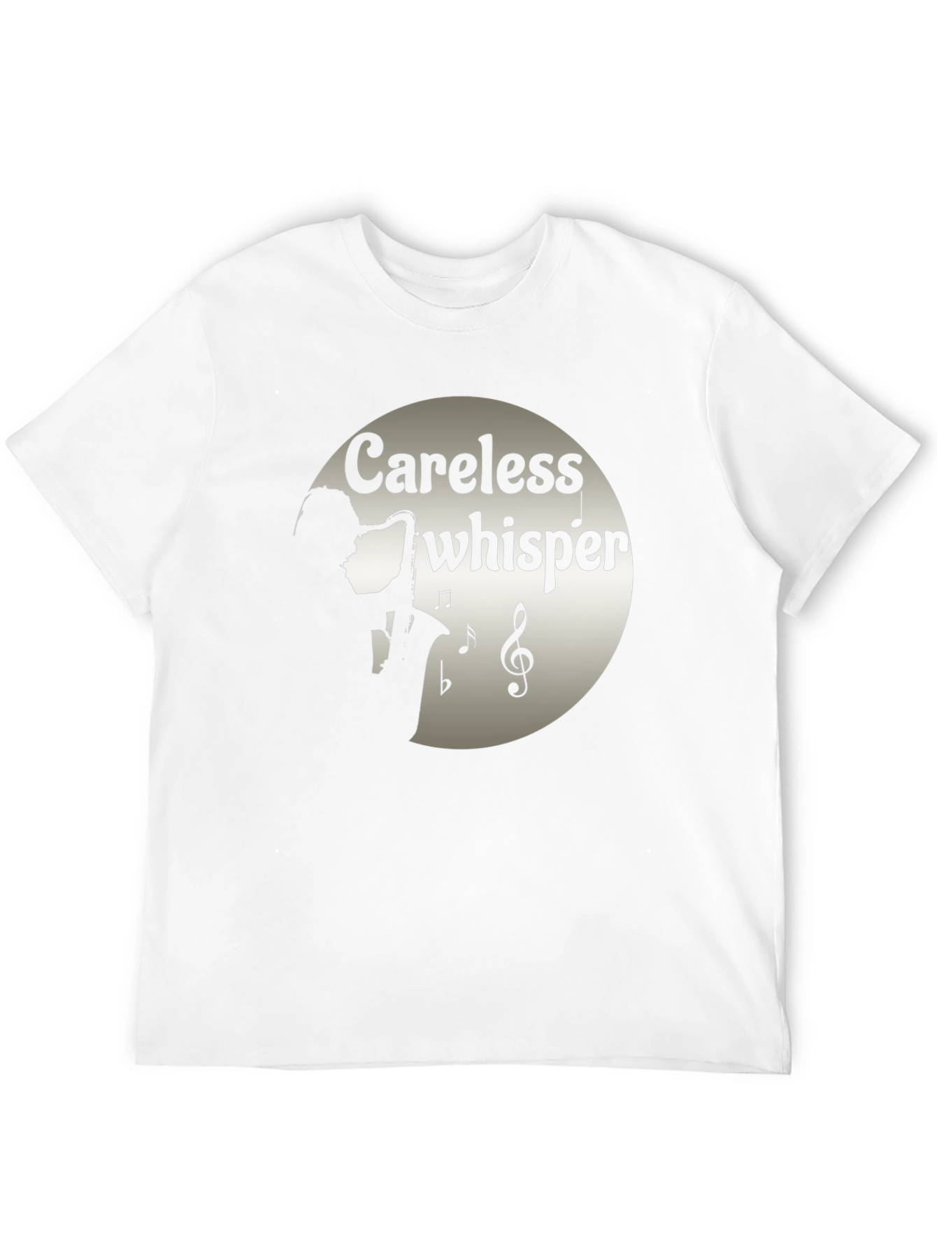 Black Careless Whisper Saxophone T-Shirt view 12