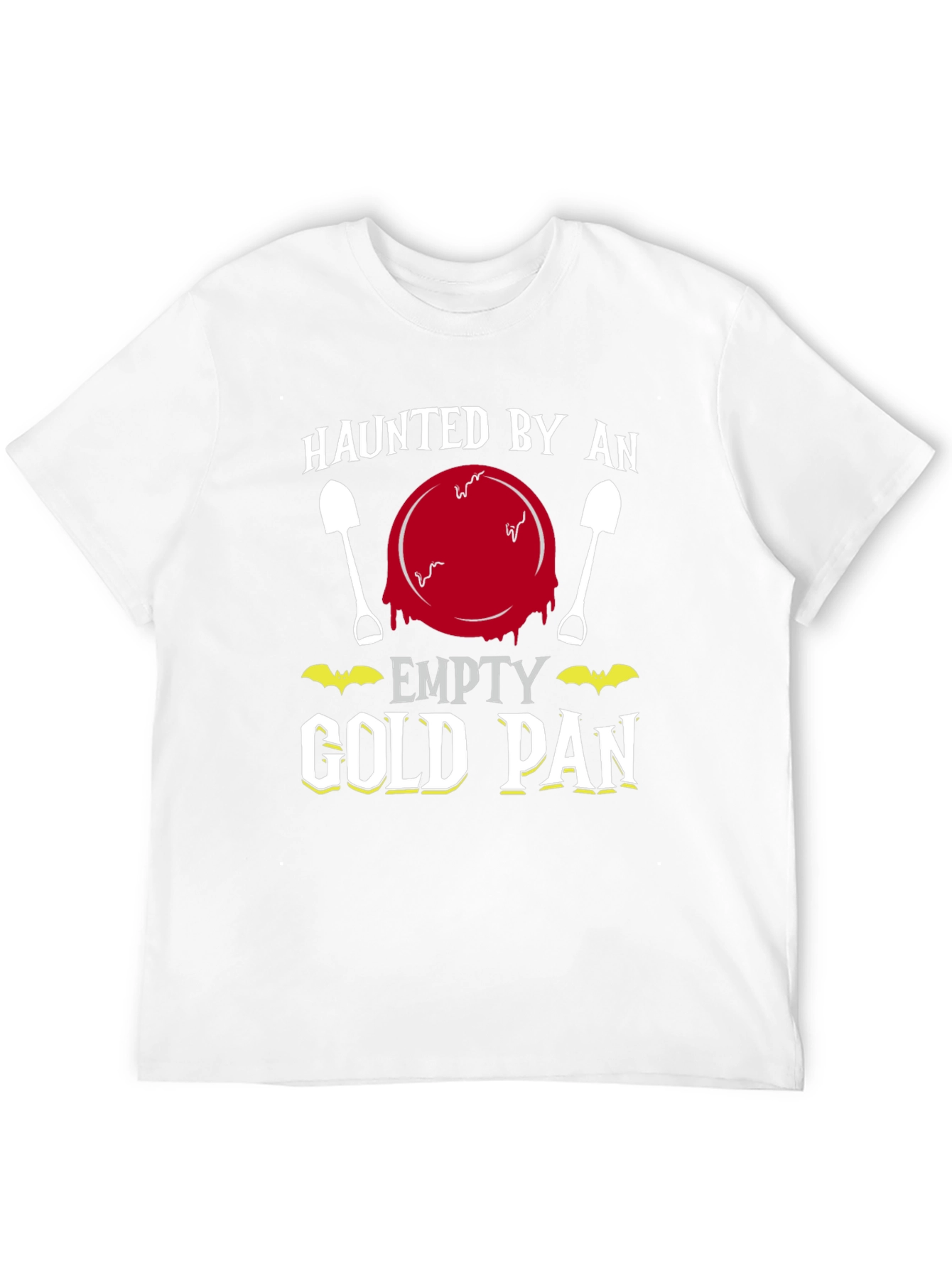 Black Haunted Empty Gold Pan Funny T-Shirt view 12