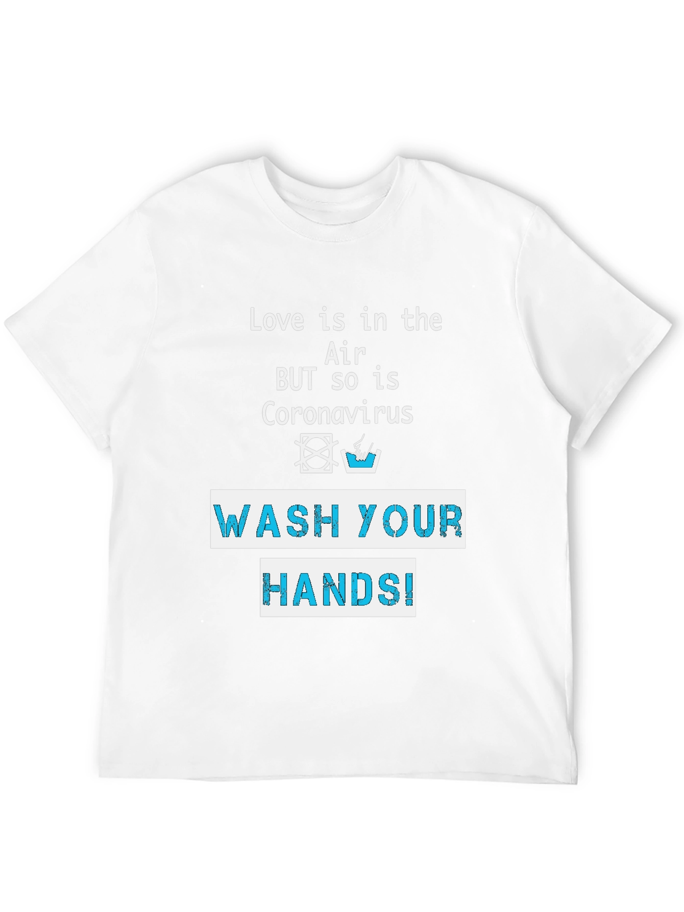 Black Wash Your Hands T-Shirt - Coronavirus Awareness view 12