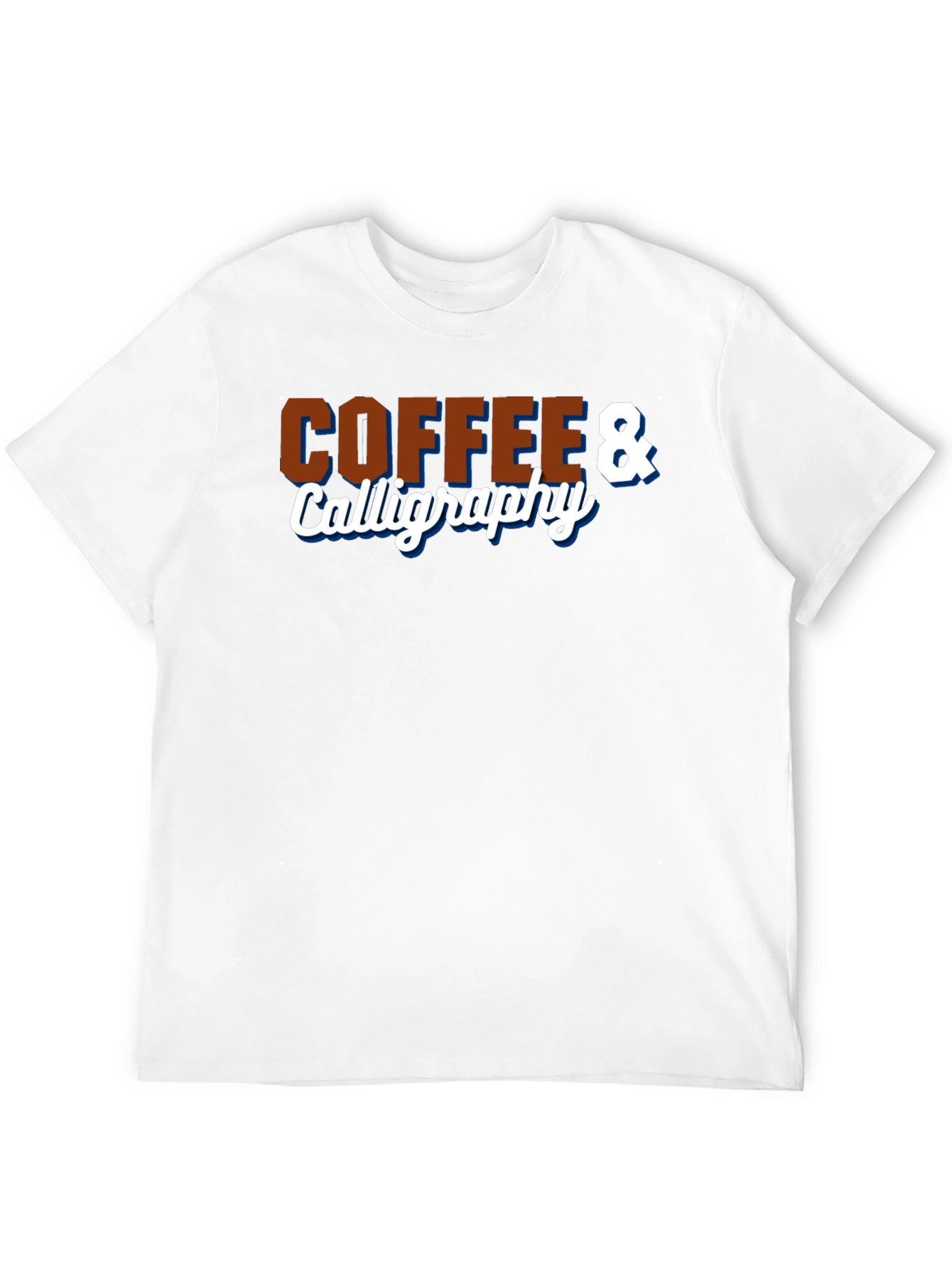 Black Coffee & Calligraphy Graphic T-Shirt view 12