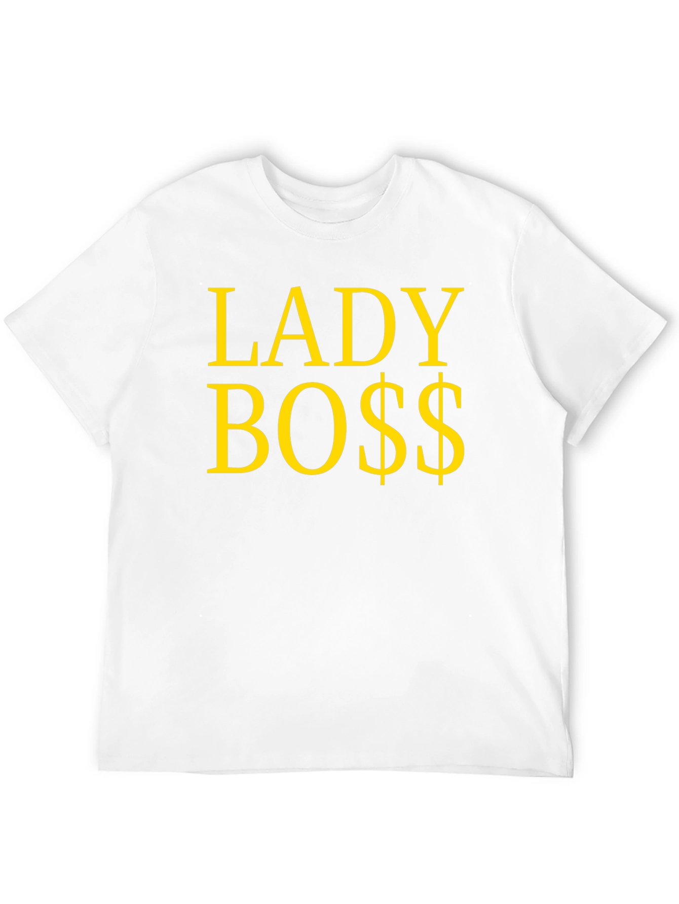 Lady Boss Graphic T-Shirt - Black Cotton Tee - 12