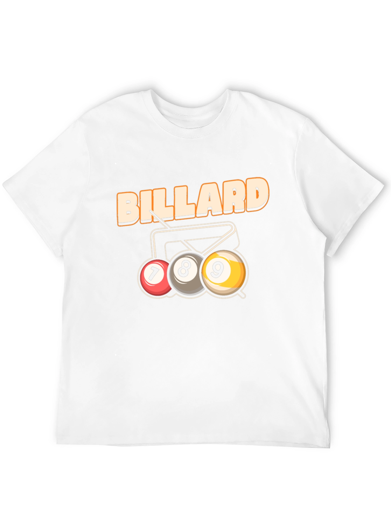 Black Billiard T-Shirt - 7, 8, 9 Ball Design view 12