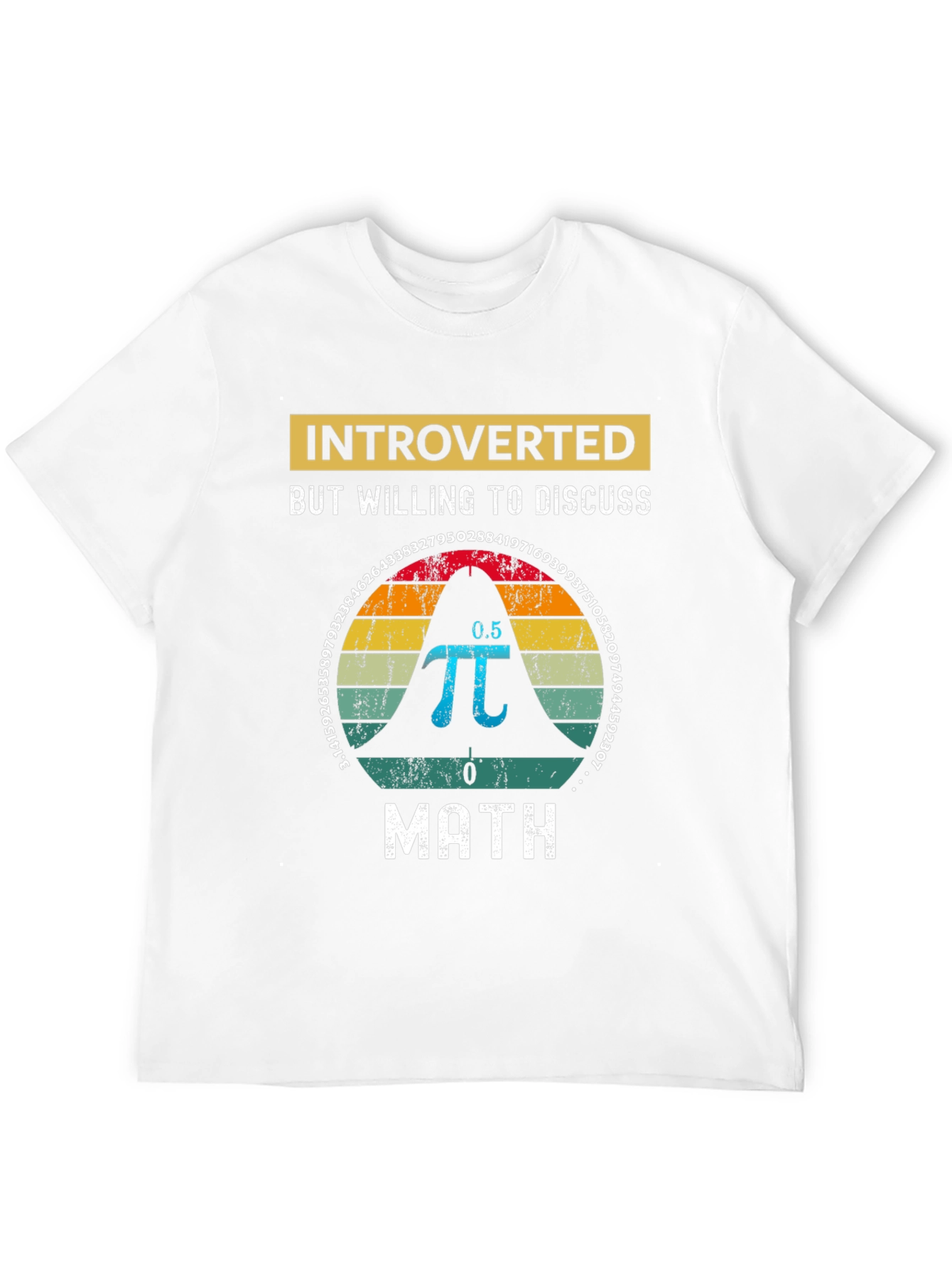 Black Introverted Math T-Shirt view 12