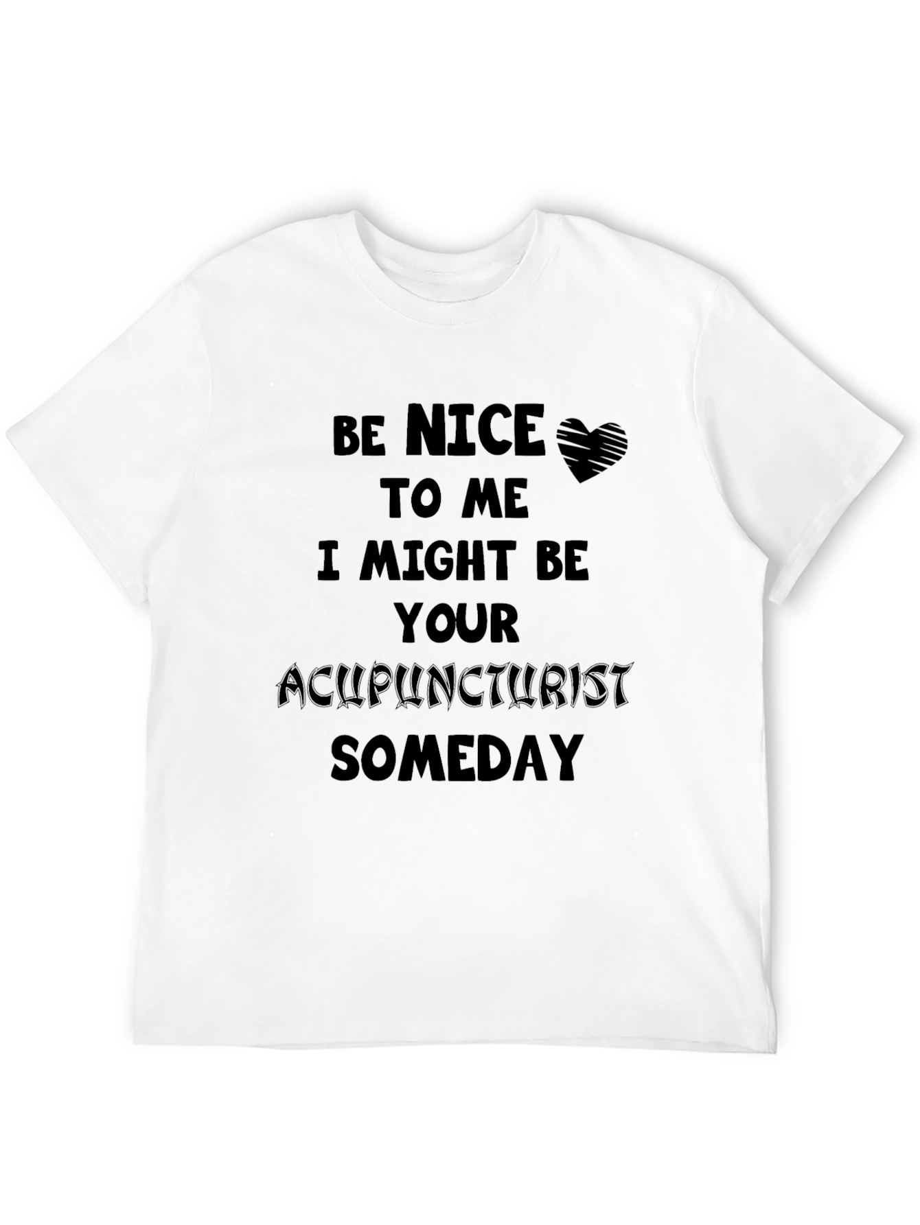 Black Acupuncturist Someday T-Shirt - Black view 12