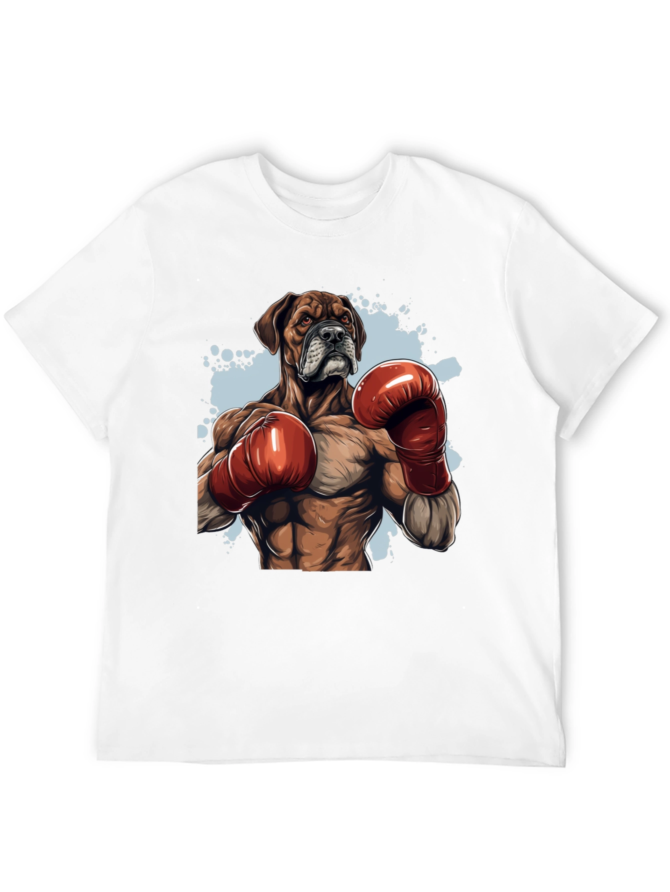 Black Boxer Dog Boxing T-Shirt - Unique Graphic Tee view 12