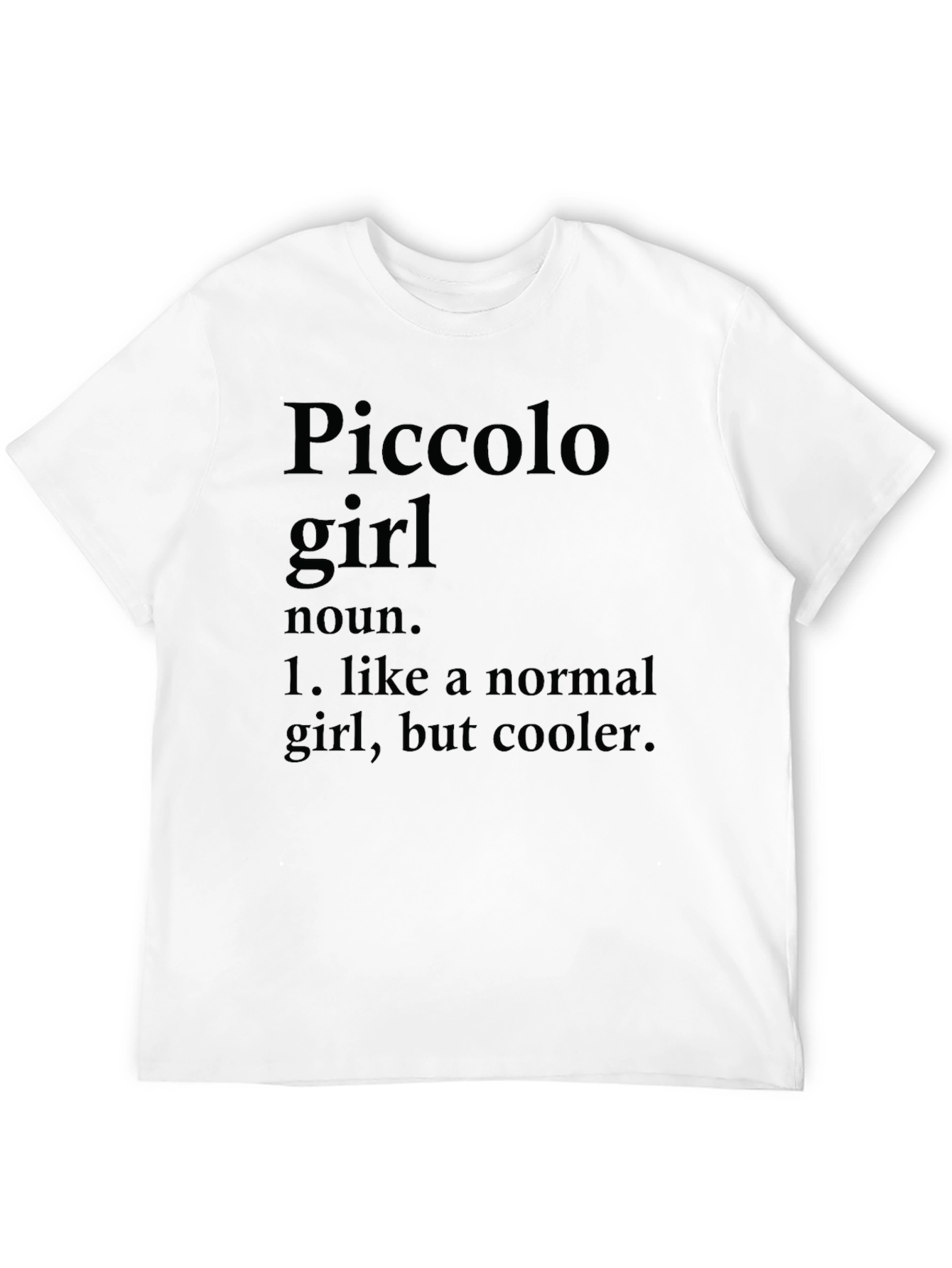 Black Cool Piccolo Girl T-Shirt - Unique Definition Tee view 12